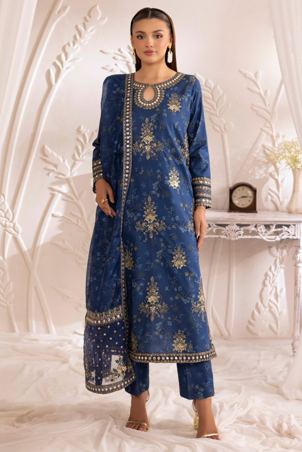 Mohagni | Phulkari Edit | DLS-04 by Mohagni - Designer Dress - Type: Ladies Clothes - Available at Libayah - 100% Original