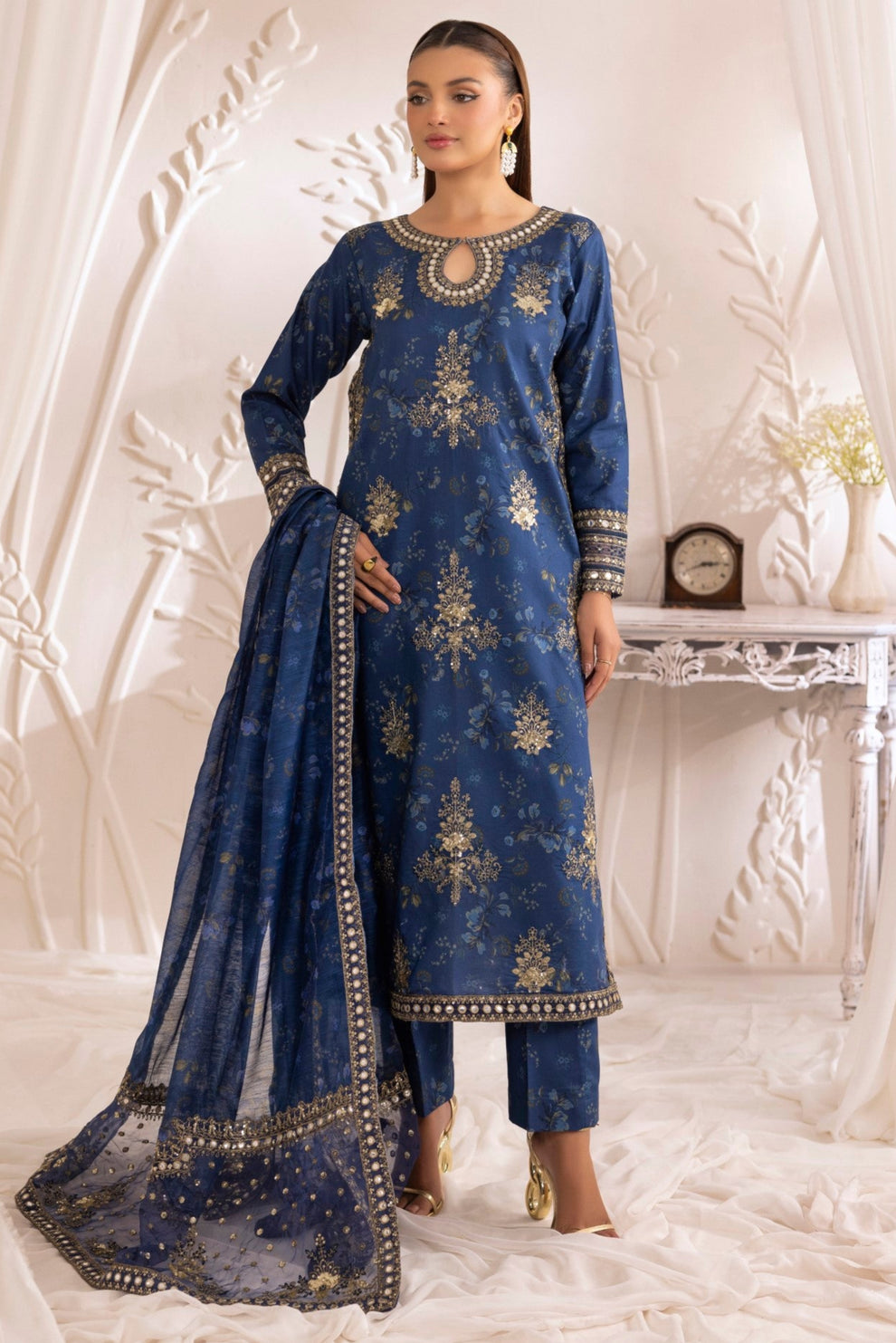 Mohagni | Phulkari Edit | DLS-04 by Mohagni - Designer Dress - Type: Ladies Clothes - Available at Libayah - 100% Original