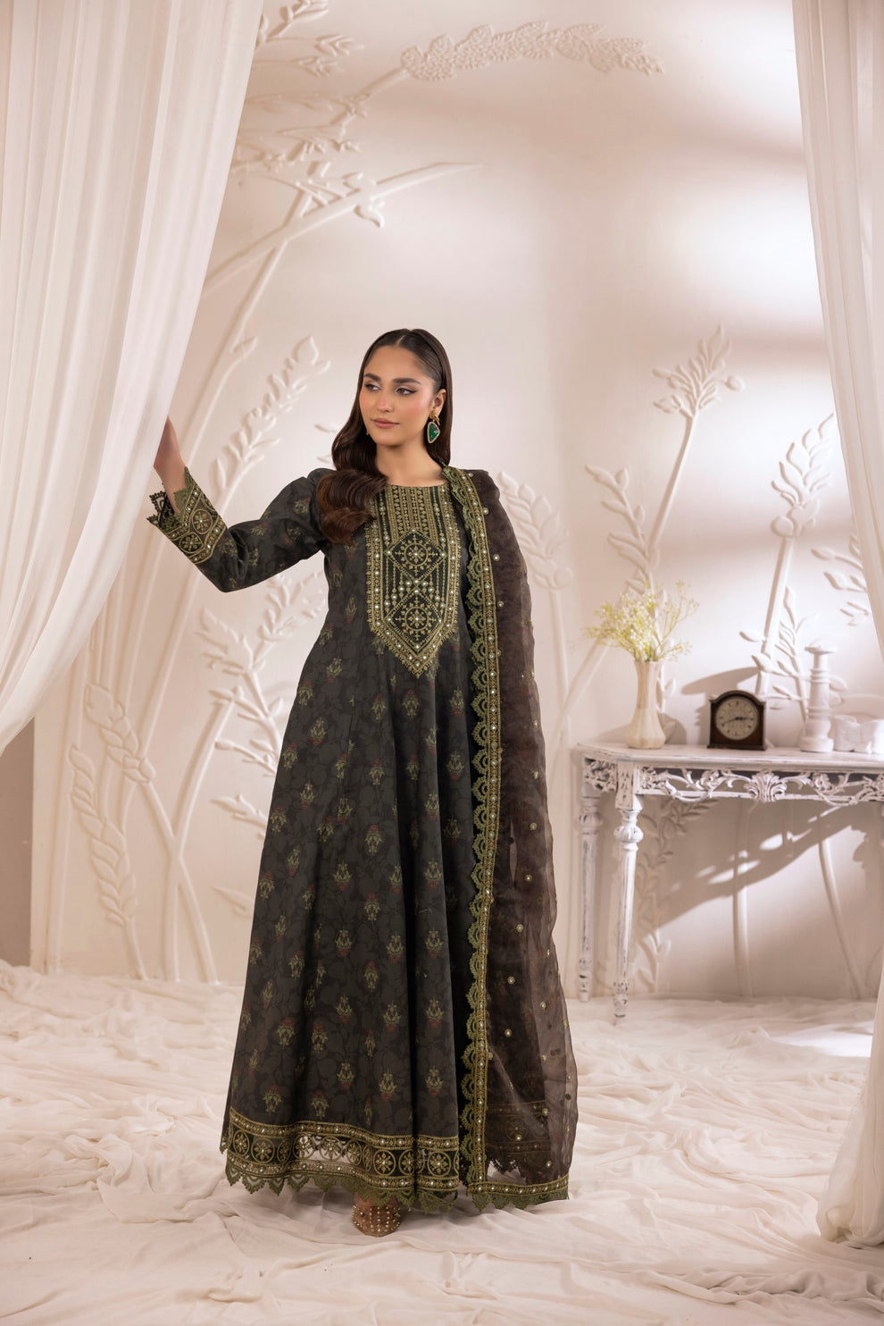 Mohagni | Phulkari Edit | DLS-05 by Mohagni - Designer Dress - Type: Ladies Clothes - Available at Libayah - 100% Original