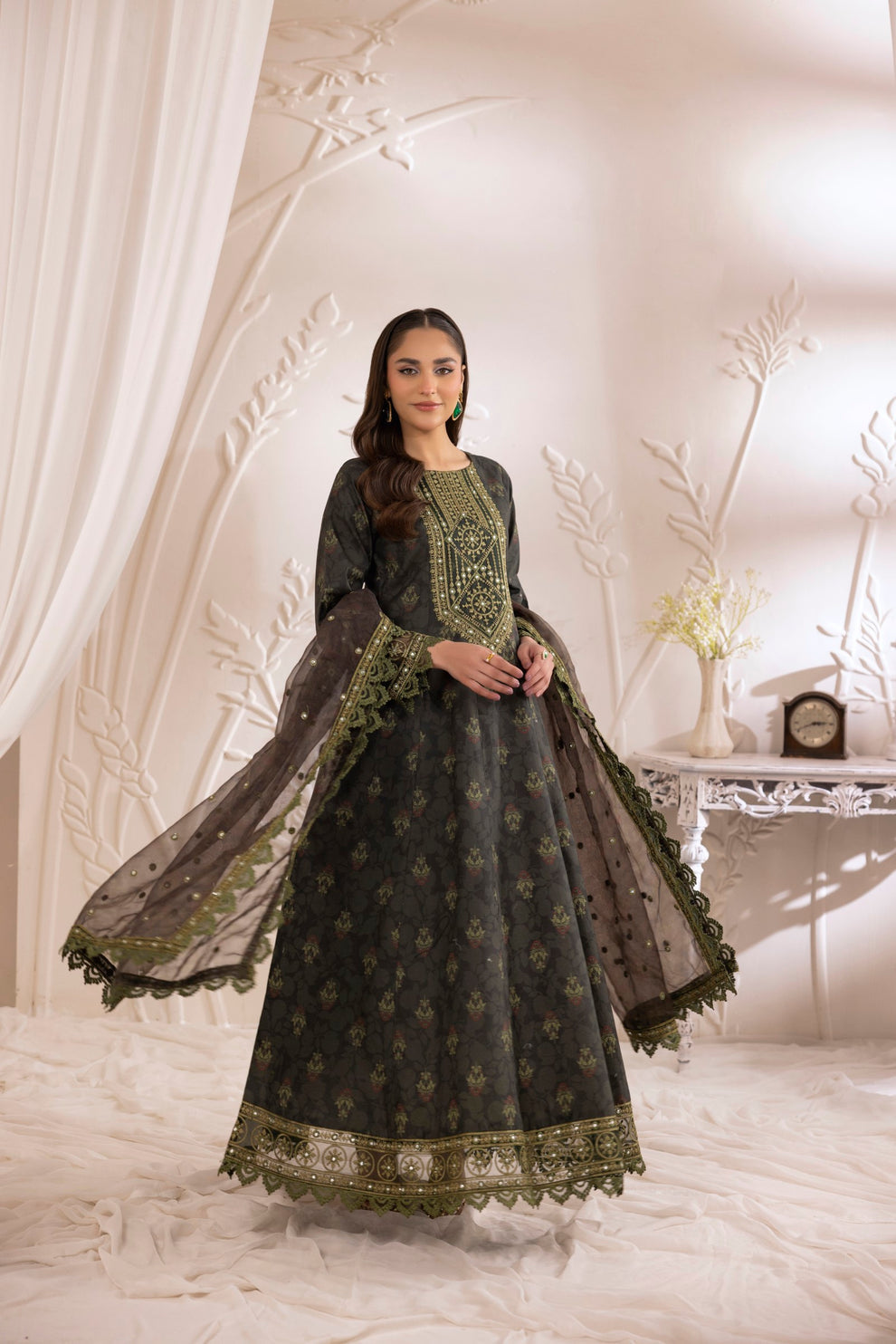 Mohagni | Phulkari Edit | DLS-05 by Mohagni - Designer Dress - Type: Ladies Clothes - Available at Libayah - 100% Original