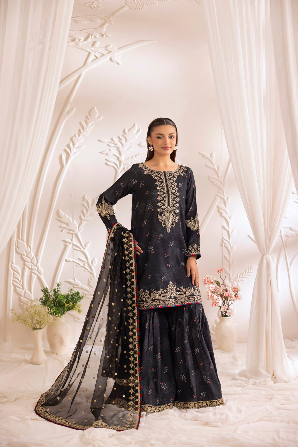 Mohagni | Phulkari Edit | DLS-06 by Mohagni - Designer Dress - Type: Ladies Clothes - Available at Libayah - 100% Original