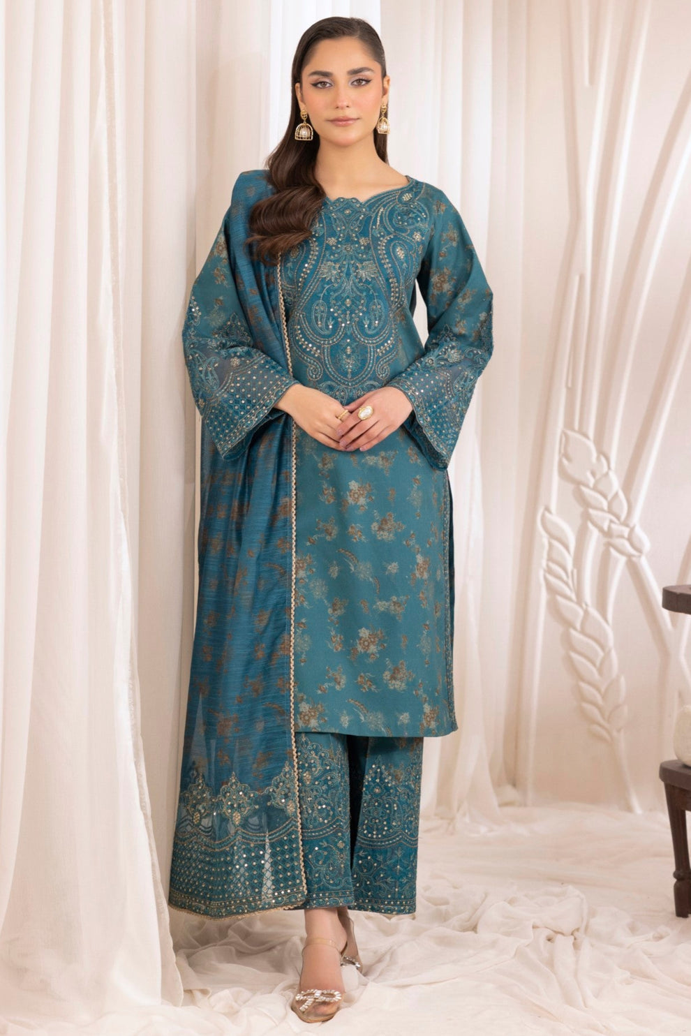 Mohagni | Phulkari Edit | DLS-07 by Mohagni - Designer Dress - Type: Ladies Clothes - Available at Libayah - 100% Original