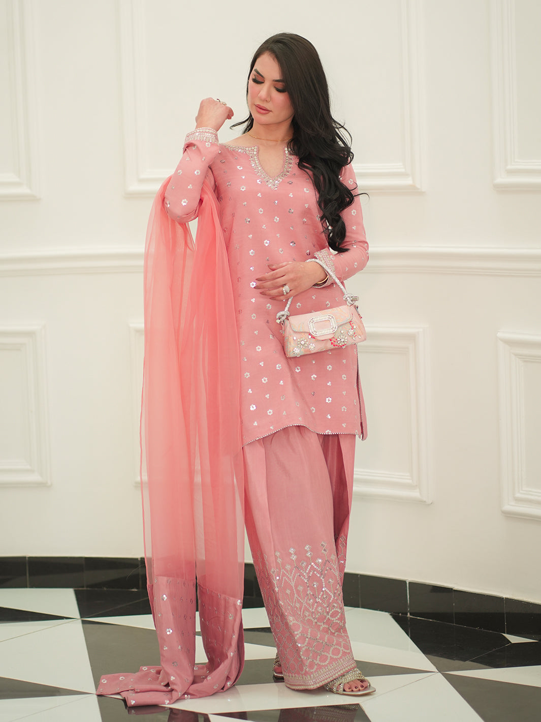 Faiza Faisal | Mayal Festive Pret 25 | FARIHA by Faiza Faisal - Designer Dress - Type: Ladies Clothes - Available at Libayah - 100% Original