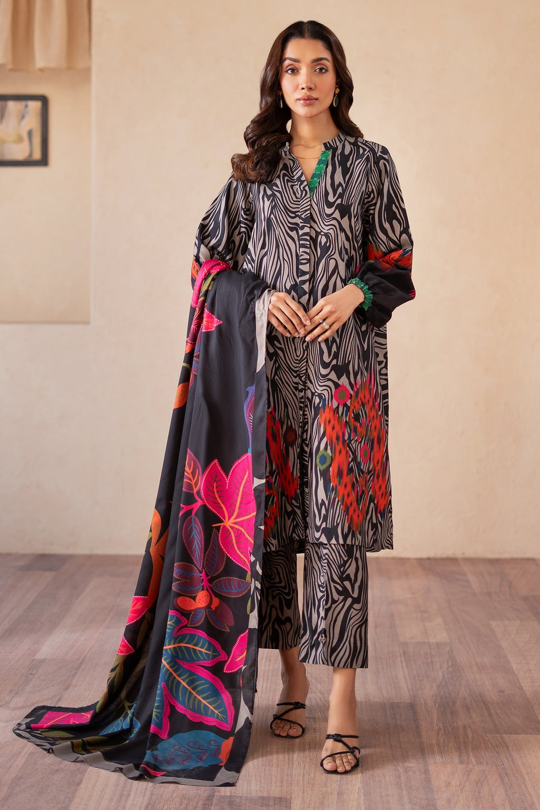 Charizma | Print Melody | CPM-4-S49A by Charizma - Designer Dress - Type: Ladies Clothes - Available at Libayah - 100% Original