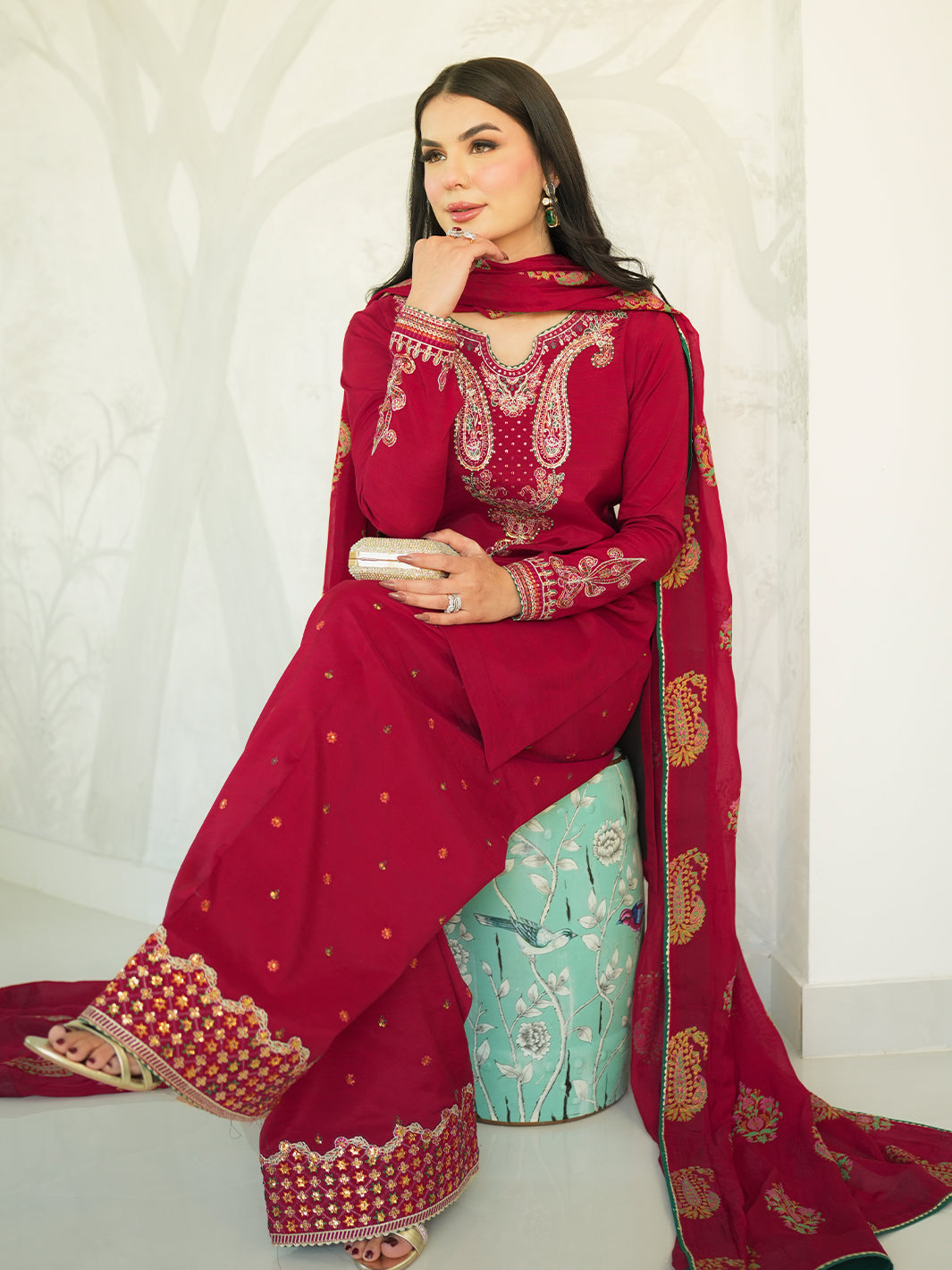 Faiza Faisal | Mayal Festive Pret 25 | JINAN by Faiza Faisal - Designer Dress - Type: Ladies Clothes - Available at Libayah - 100% Original