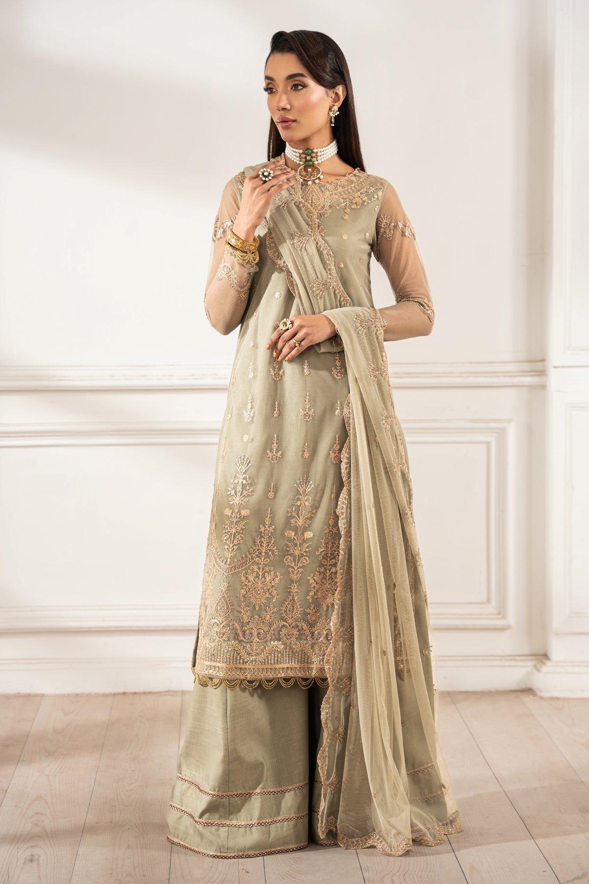 Zarif | Heer Formals | Z-01 LEILA by Zarif - Designer Dress - Type: Ladies Clothes - Available at Libayah - 100% Original