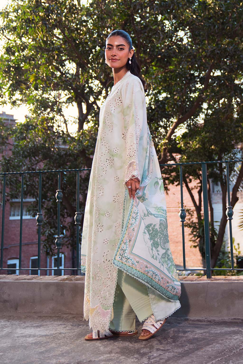Neeshay | Summer Lines Printkari 25 | MEADOW MIST by Neeshay - Designer Dress - Type: Ladies Clothes - Available at Libayah - 100% Original