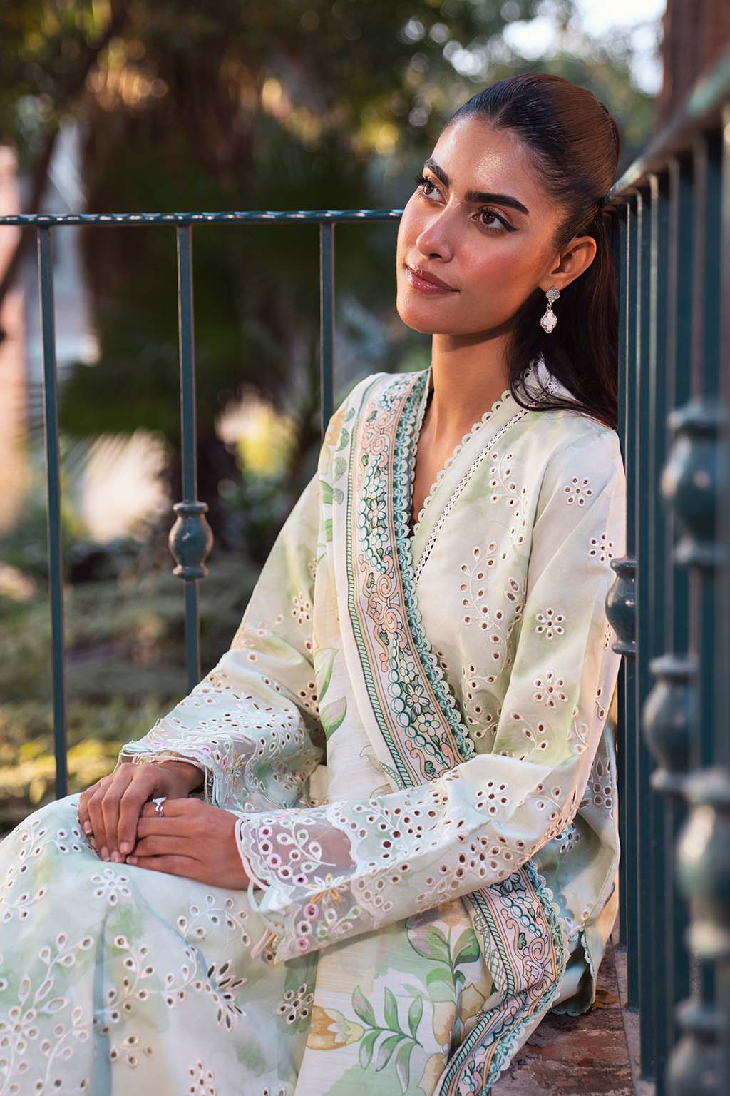 Neeshay | Summer Lines Printkari 25 | MEADOW MIST by Neeshay - Designer Dress - Type: Ladies Clothes - Available at Libayah - 100% Original