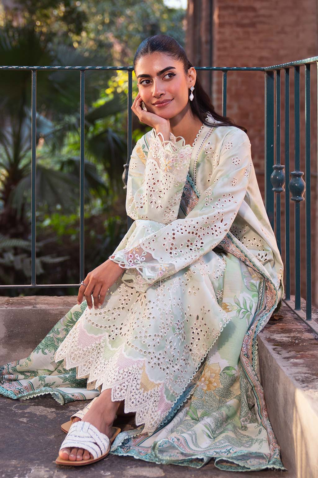 Neeshay | Summer Lines Printkari 25 | MEADOW MIST by Neeshay - Designer Dress - Type: Ladies Clothes - Available at Libayah - 100% Original