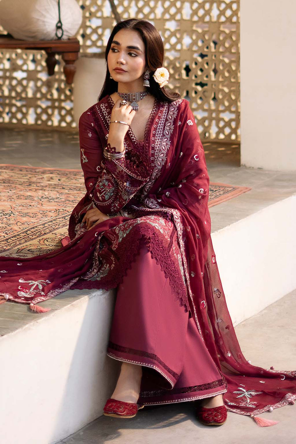 Zarposh | Sajni Lawn 25 | Nayirah by Zarposh - Designer Dress - Type: Ladies Clothes - Available at Libayah - 100% Original