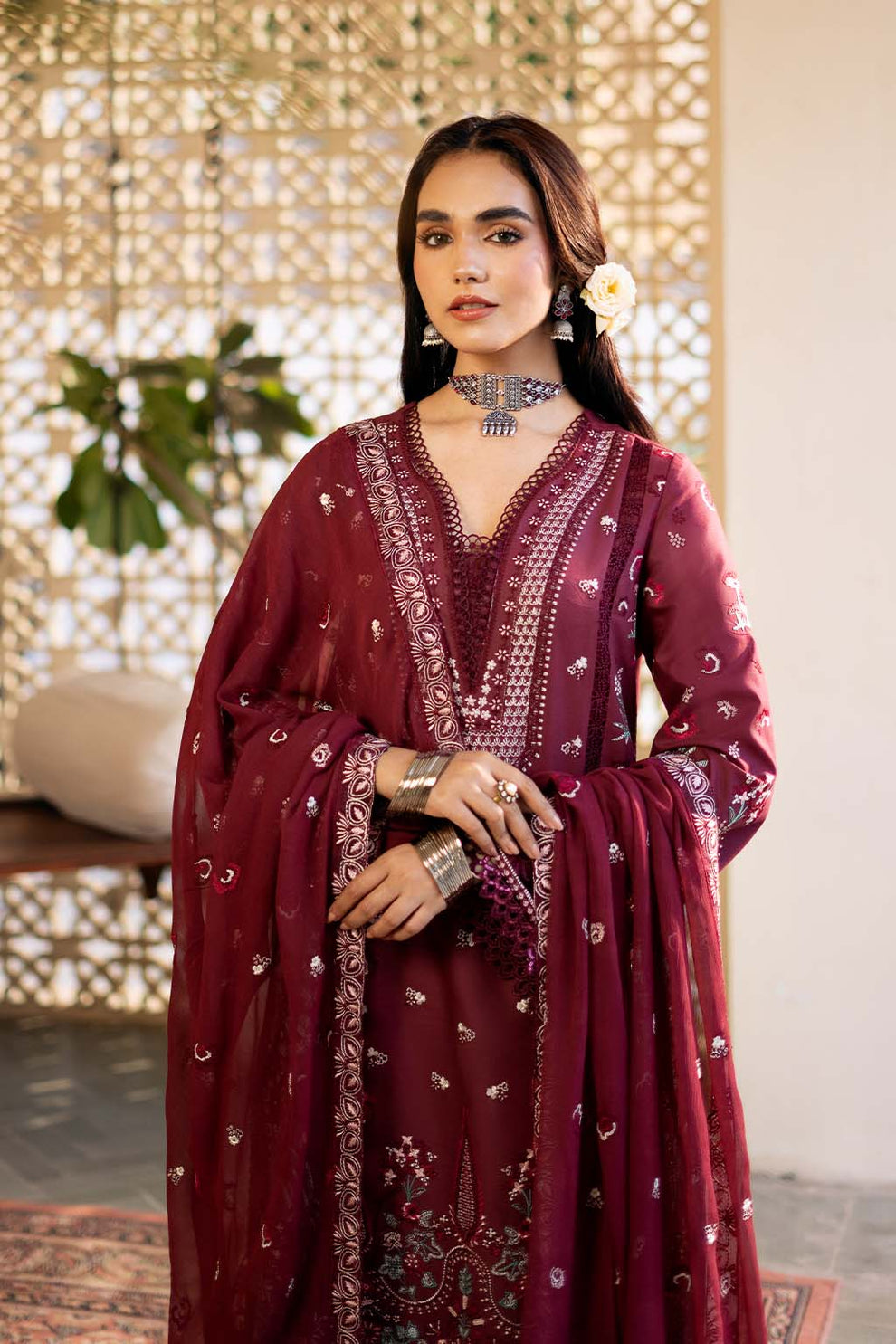 Zarposh | Sajni Lawn 25 | Nayirah by Zarposh - Designer Dress - Type: Ladies Clothes - Available at Libayah - 100% Original