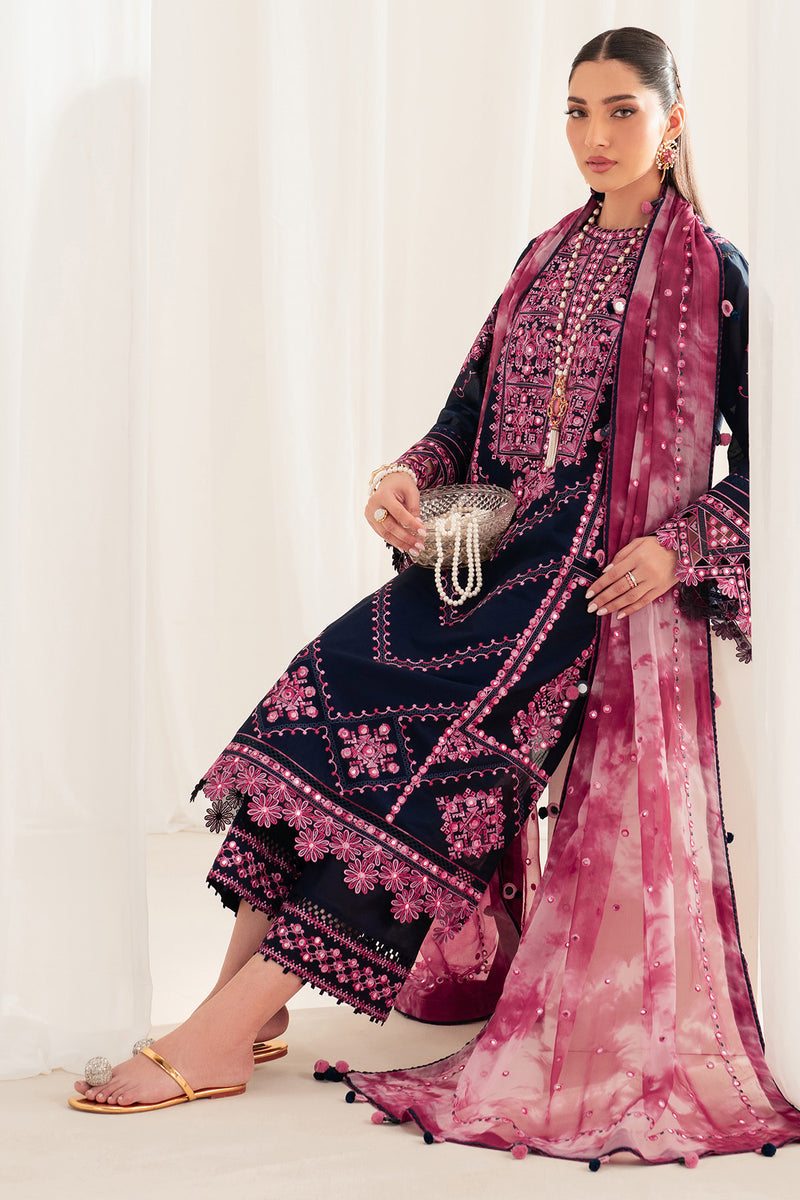 Jazmin | Iris Luxury Lawn 25 | IL'25-D01 by Jazmin - Designer Dress - Type: Ladies Clothes - Available at Libayah - 100% Original