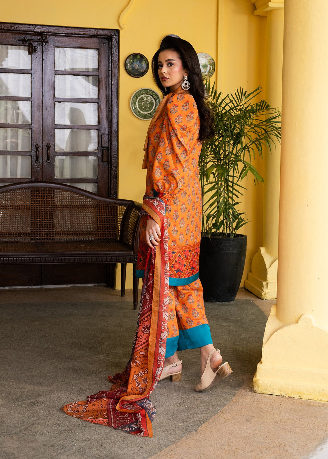 Maria Osama Khan | Retro Lawn 25 | Nehr by Maria Osama Khan - Designer Dress - Type: Ladies Clothes - Available at Libayah - 100% Original