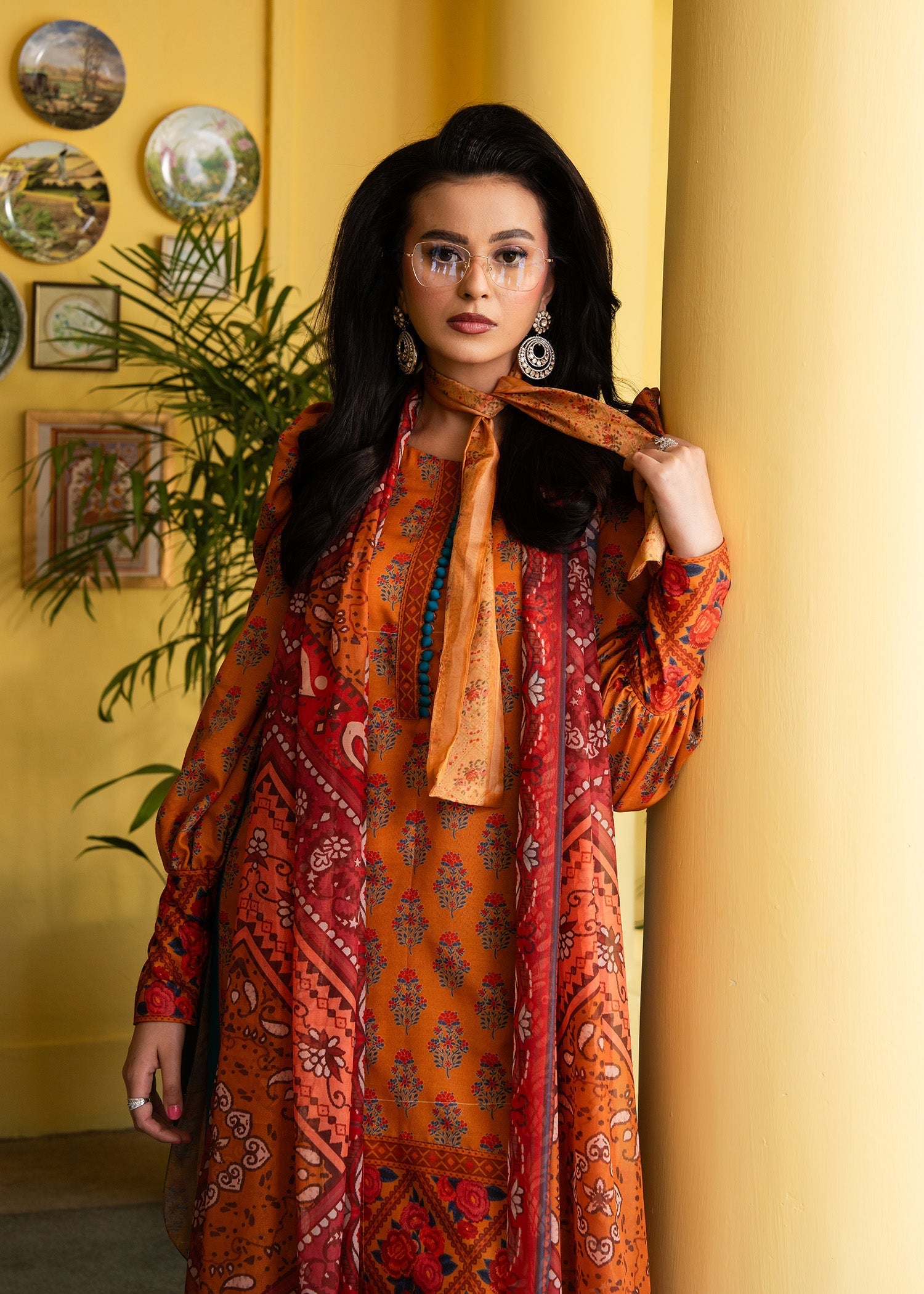 Maria Osama Khan | Retro Lawn 25 | Nehr by Maria Osama Khan - Designer Dress - Type: Ladies Clothes - Available at Libayah - 100% Original