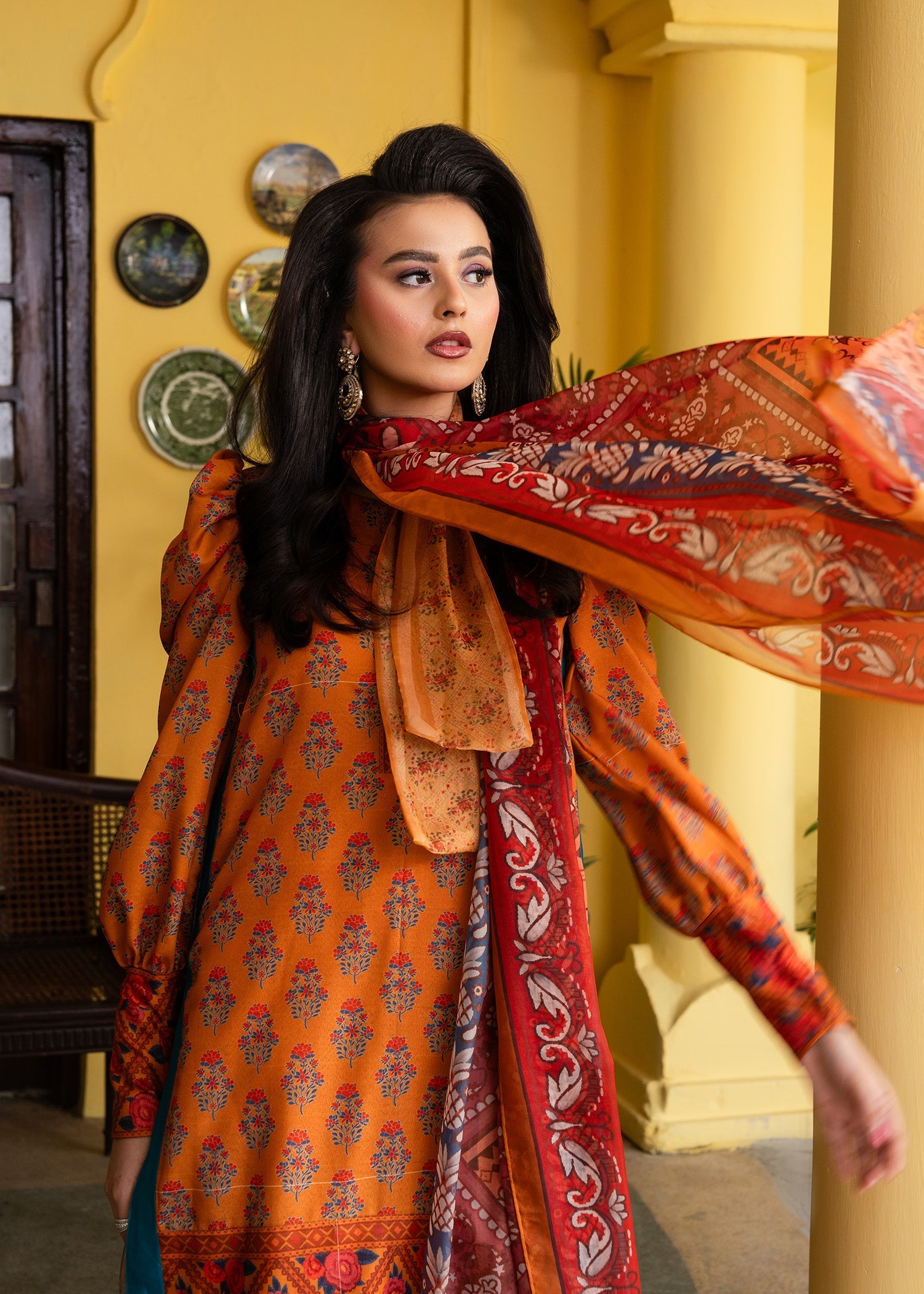 Maria Osama Khan | Retro Lawn 25 | Nehr by Maria Osama Khan - Designer Dress - Type: Ladies Clothes - Available at Libayah - 100% Original