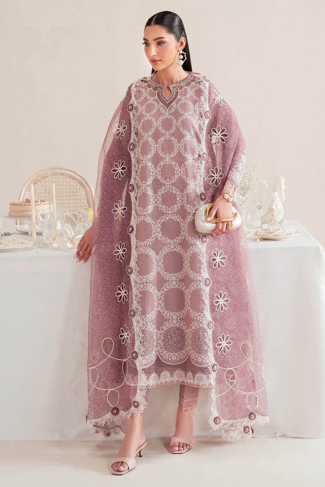 Jazmin | Iris Luxury Lawn 25 | IL'25-D10 by Jazmin - Designer Dress - Type: Ladies Clothes - Available at Libayah - 100% Original
