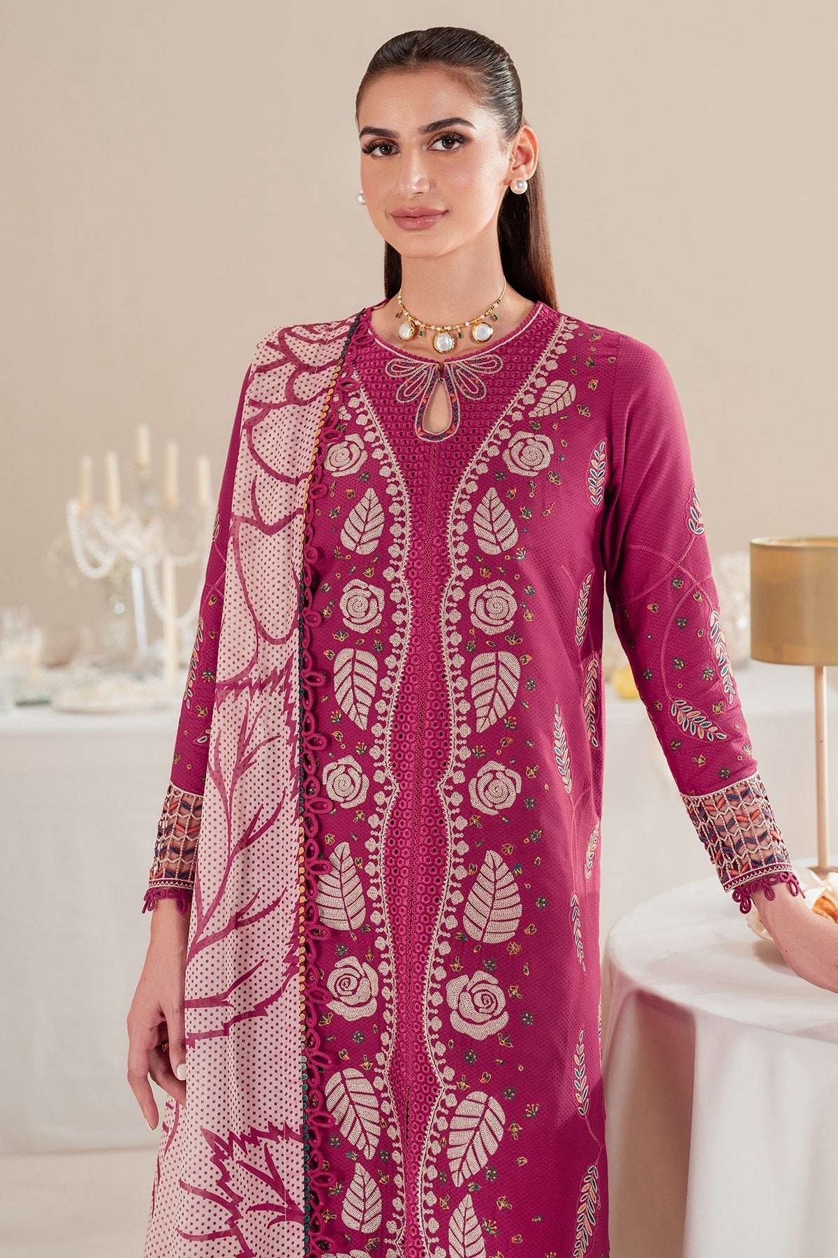 Jazmin | Iris Luxury Lawn 25 | IL'25-D05 by Jazmin - Designer Dress - Type: Ladies Clothes - Available at Libayah - 100% Original