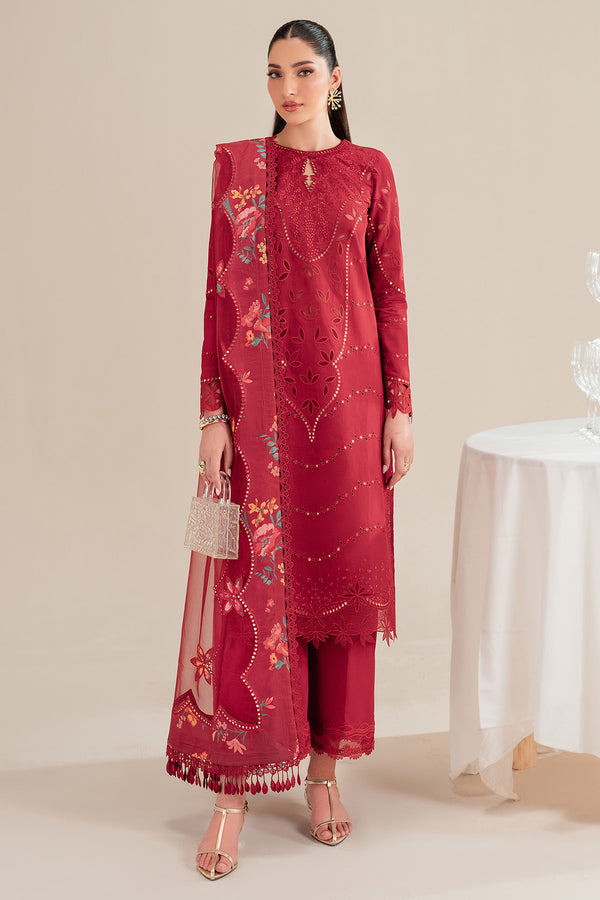 Jazmin | Iris Luxury Lawn 25 | IL'25-D03 by Jazmin - Designer Dress - Type: Ladies Clothes - Available at Libayah - 100% Original