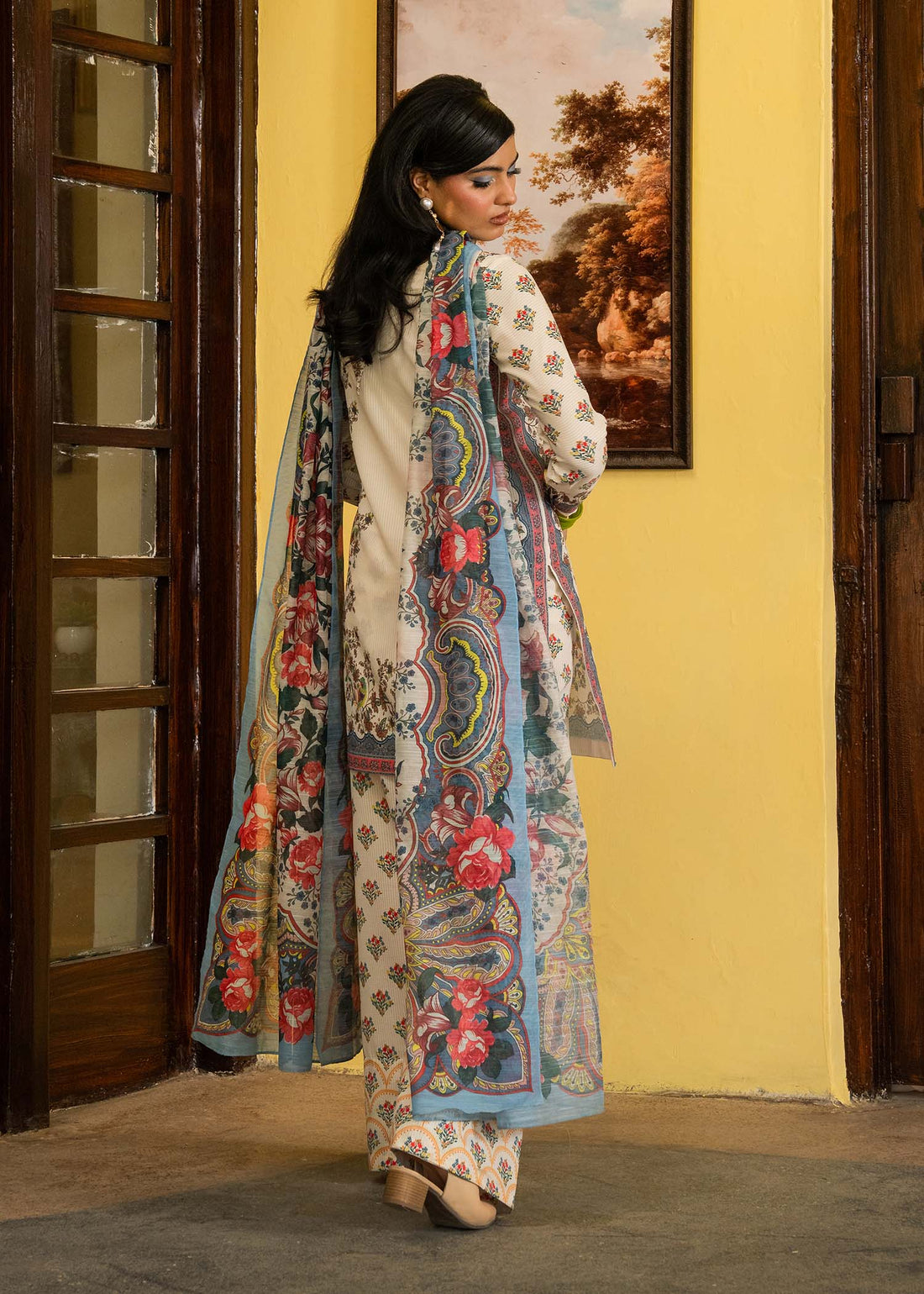 Maria Osama Khan | Retro Lawn 25 | Jasmine by Maria Osama Khan - Designer Dress - Type: Ladies Clothes - Available at Libayah - 100% Original