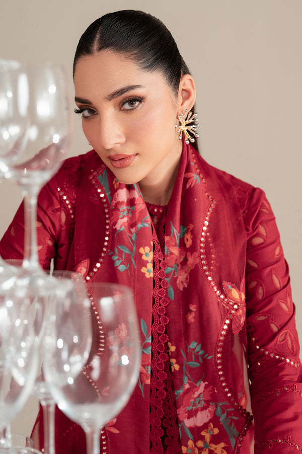 Jazmin | Iris Luxury Lawn 25 | IL'25-D03 by Jazmin - Designer Dress - Type: Ladies Clothes - Available at Libayah - 100% Original