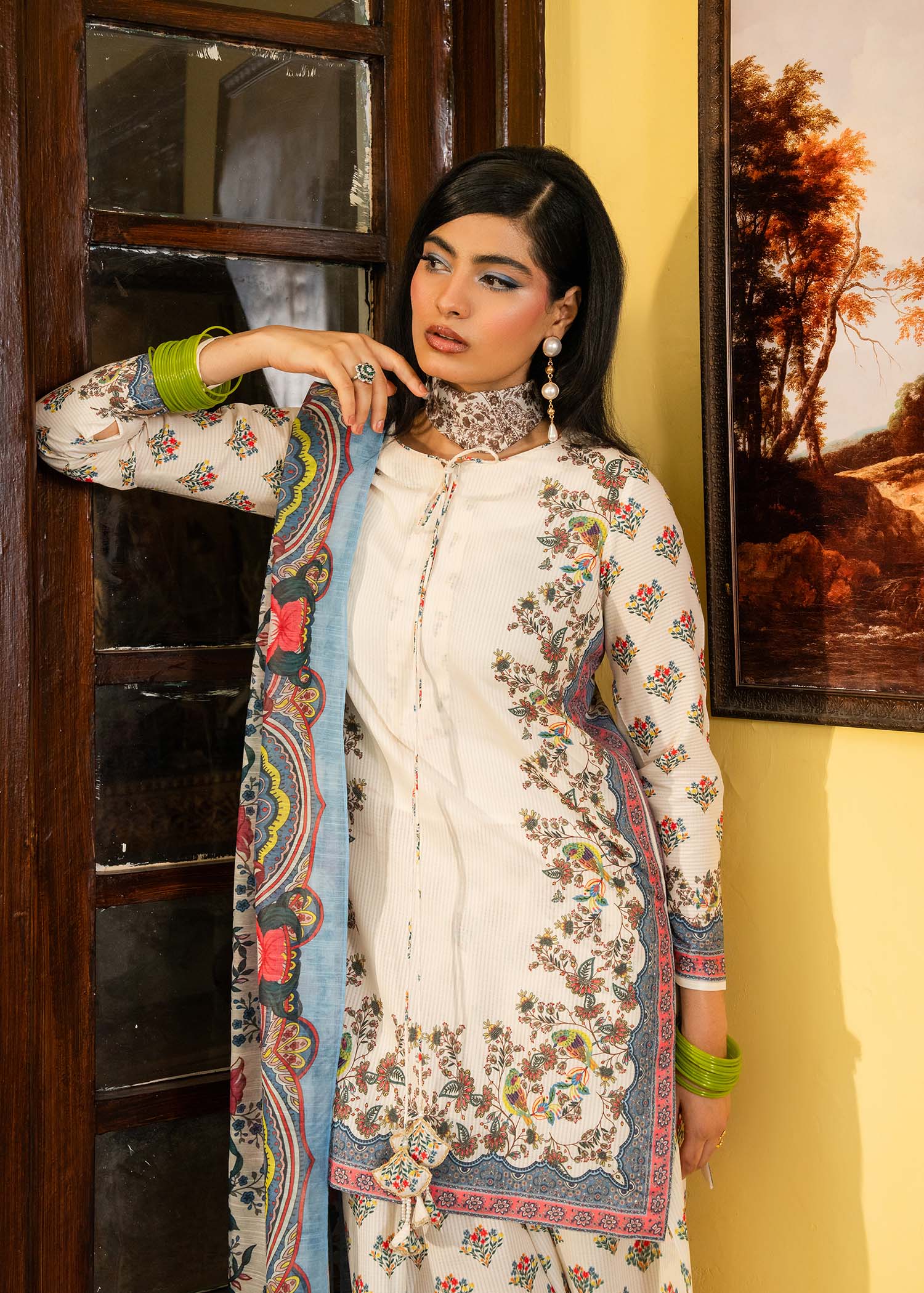 Maria Osama Khan | Retro Lawn 25 | Jasmine by Maria Osama Khan - Designer Dress - Type: Ladies Clothes - Available at Libayah - 100% Original