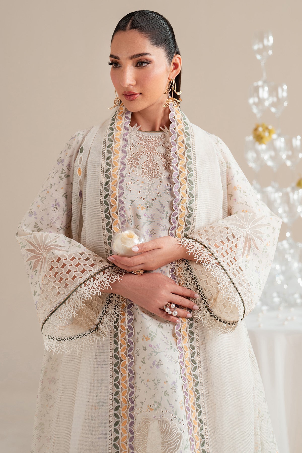 Jazmin | Iris Luxury Lawn 25 | IL'25-D09 by Jazmin - Designer Dress - Type: Ladies Clothes - Available at Libayah - 100% Original