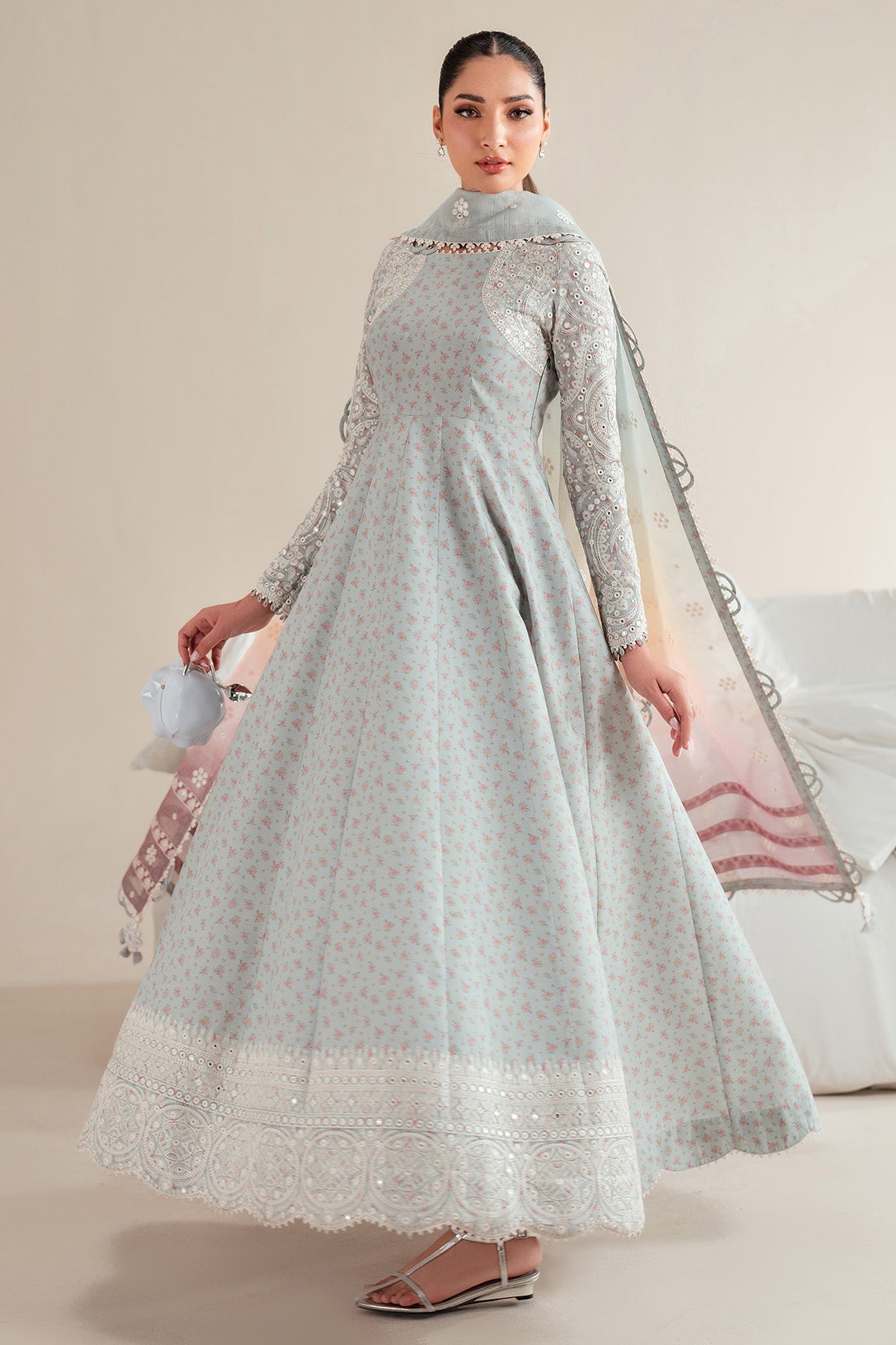Jazmin | Iris Luxury Lawn 25 | IL'25-D04 by Jazmin - Designer Dress - Type: Ladies Clothes - Available at Libayah - 100% Original