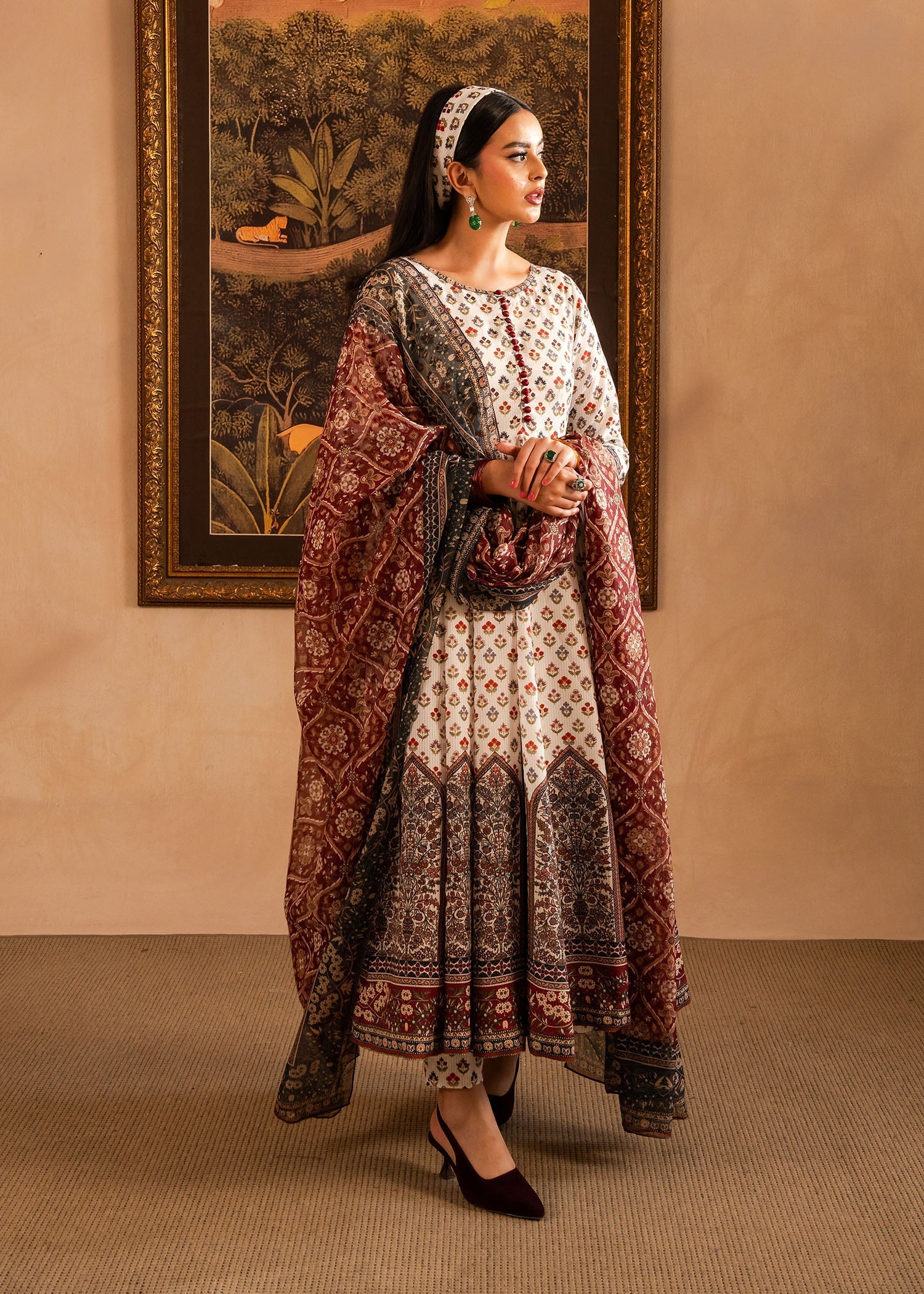 Maria Osama Khan | Retro Lawn 25 | Nair by Maria Osama Khan - Designer Dress - Type: Ladies Clothes - Available at Libayah - 100% Original