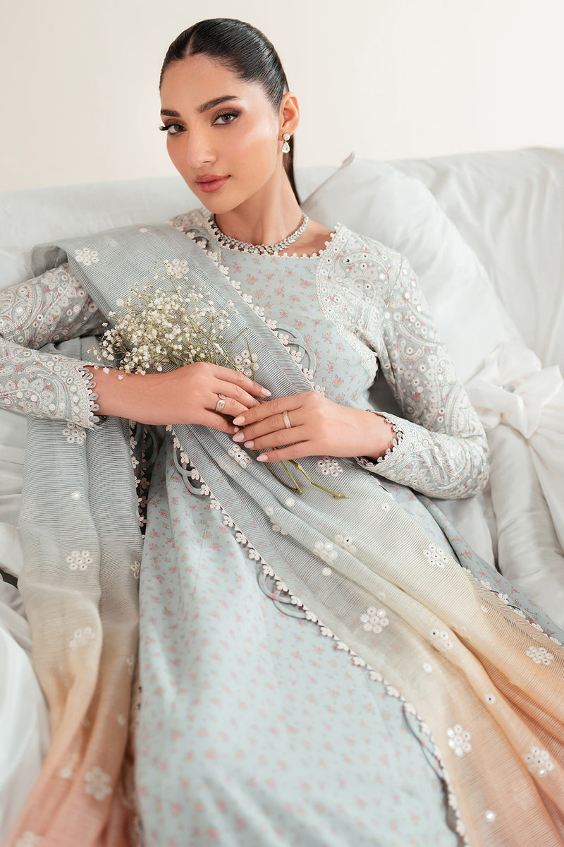 Jazmin | Iris Luxury Lawn 25 | IL'25-D04 by Jazmin - Designer Dress - Type: Ladies Clothes - Available at Libayah - 100% Original