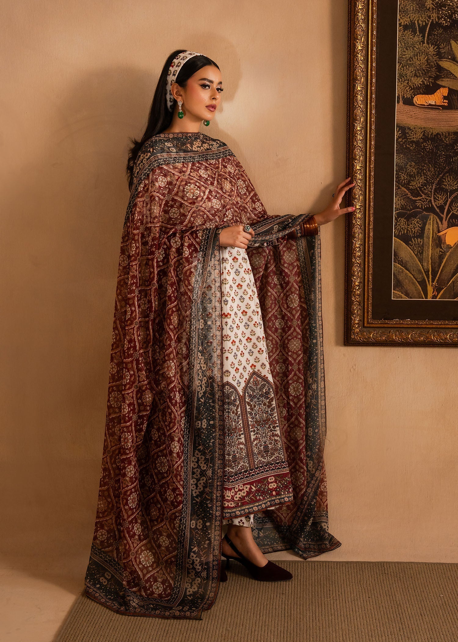Maria Osama Khan | Retro Lawn 25 | Nair by Maria Osama Khan - Designer Dress - Type: Ladies Clothes - Available at Libayah - 100% Original