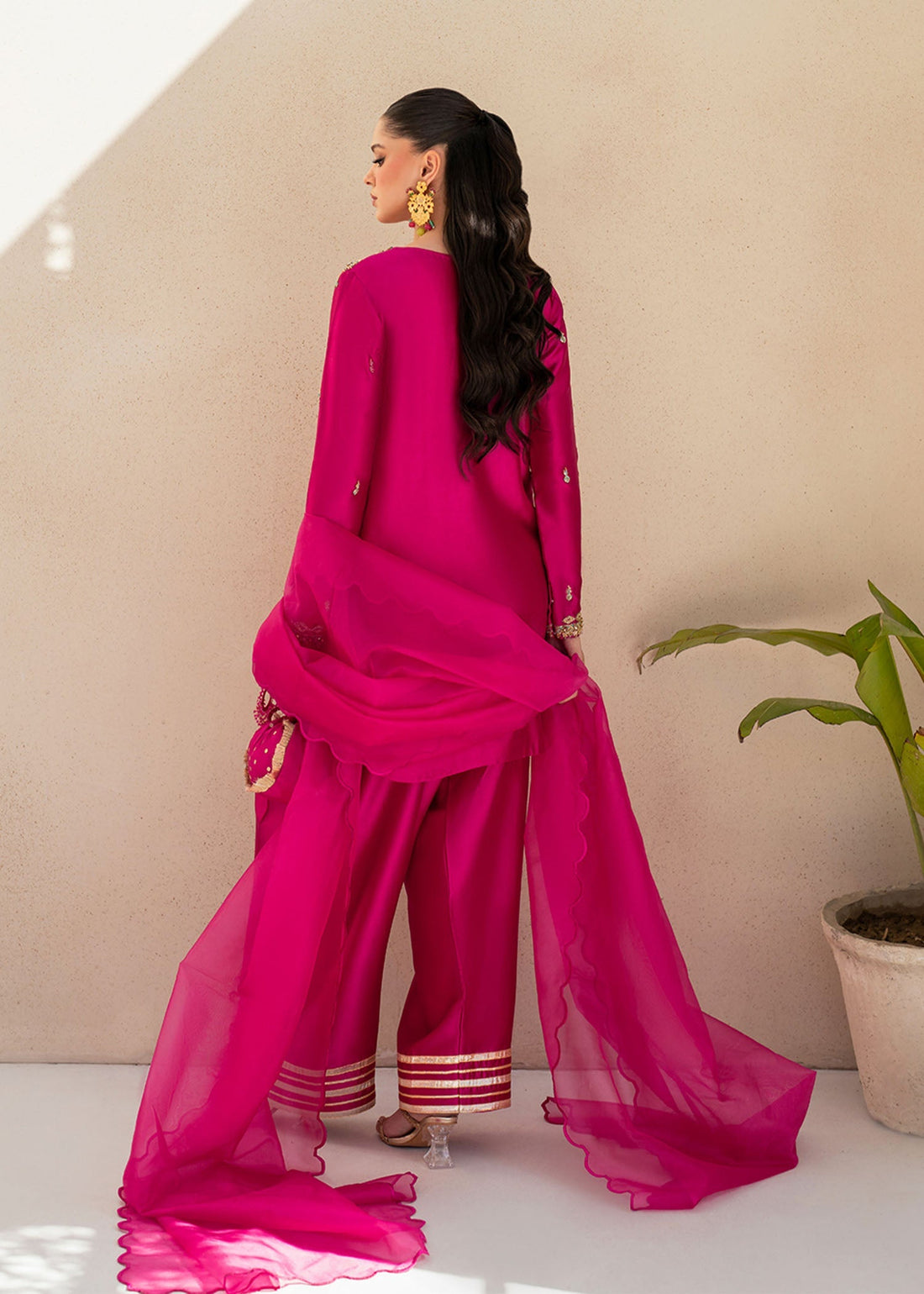 Dastoor | Maahi Luxury Pret 25 | Fuchsia Rose by Dastoor - Designer Dress - Type: Ladies Clothes - Available at Libayah - 100% Original