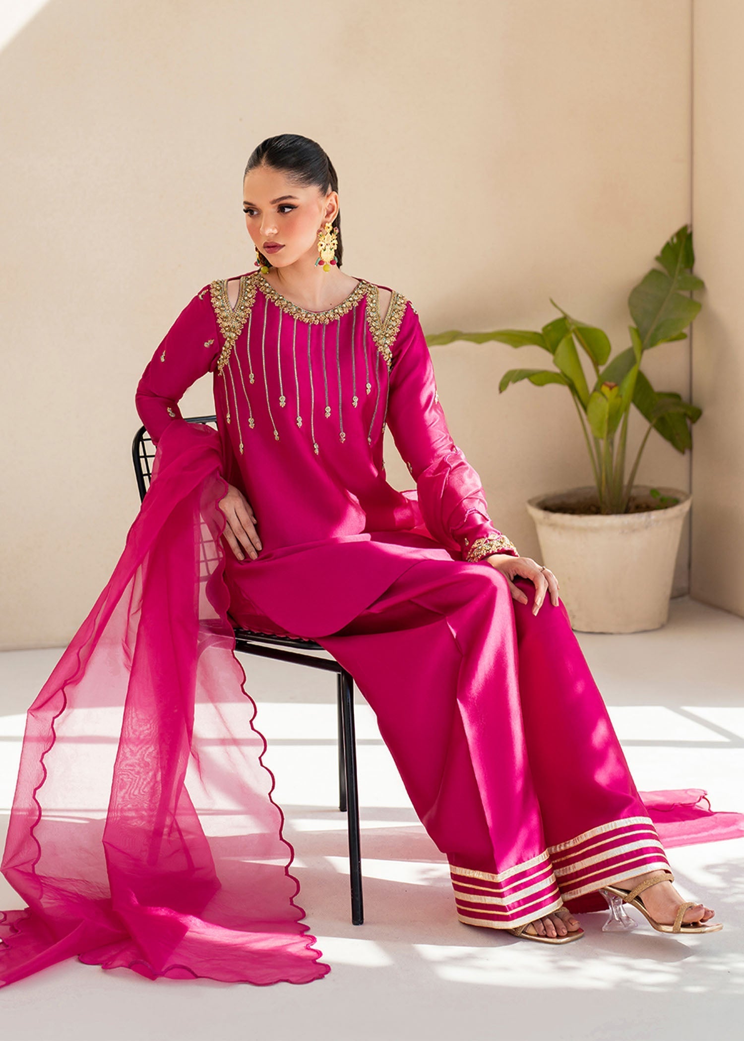 Dastoor | Maahi Luxury Pret 25 | Fuchsia Rose by Dastoor - Designer Dress - Type: Ladies Clothes - Available at Libayah - 100% Original