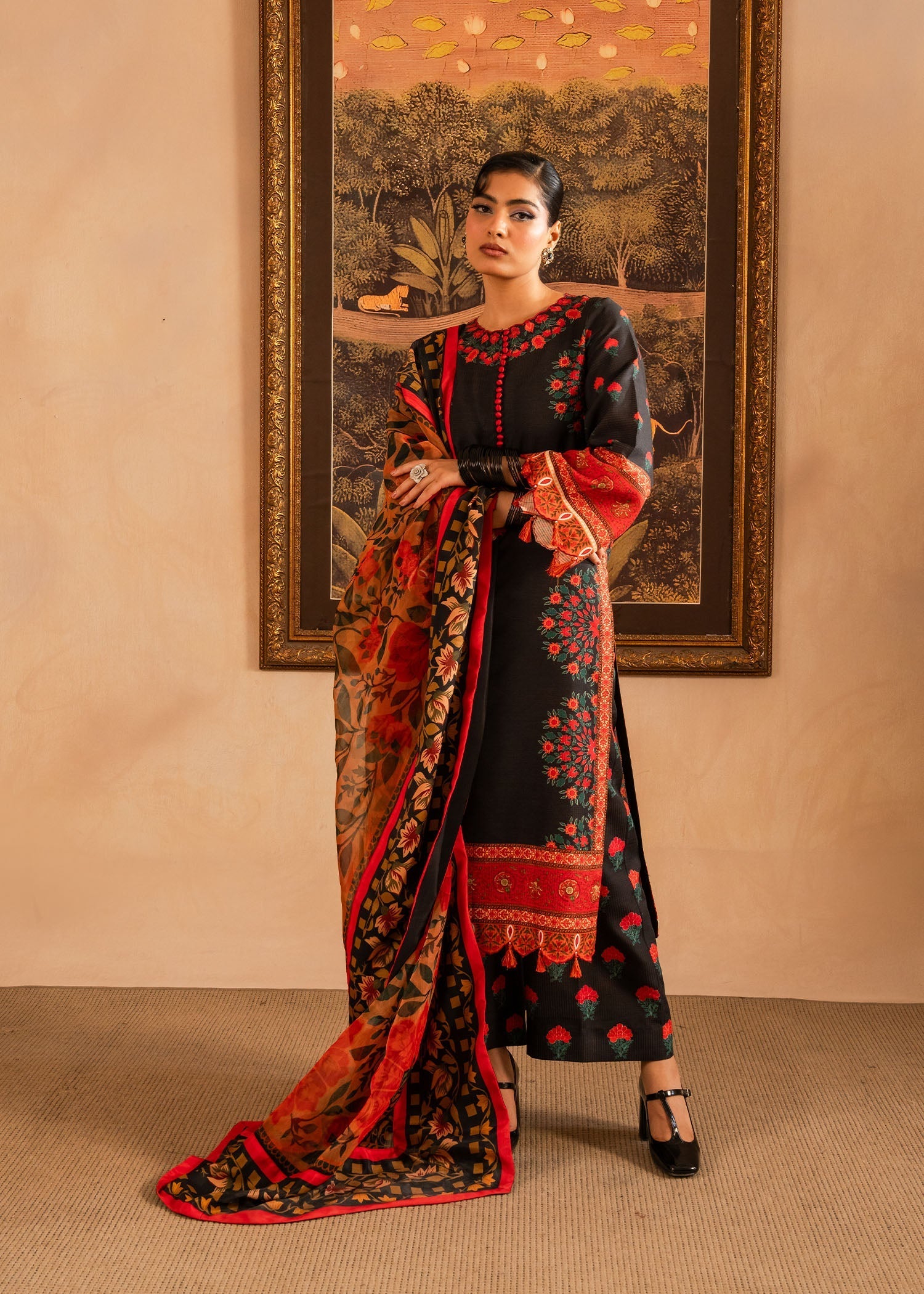 Maria Osama Khan | Retro Lawn 25 | Raila by Maria Osama Khan - Designer Dress - Type: Ladies Clothes - Available at Libayah - 100% Original
