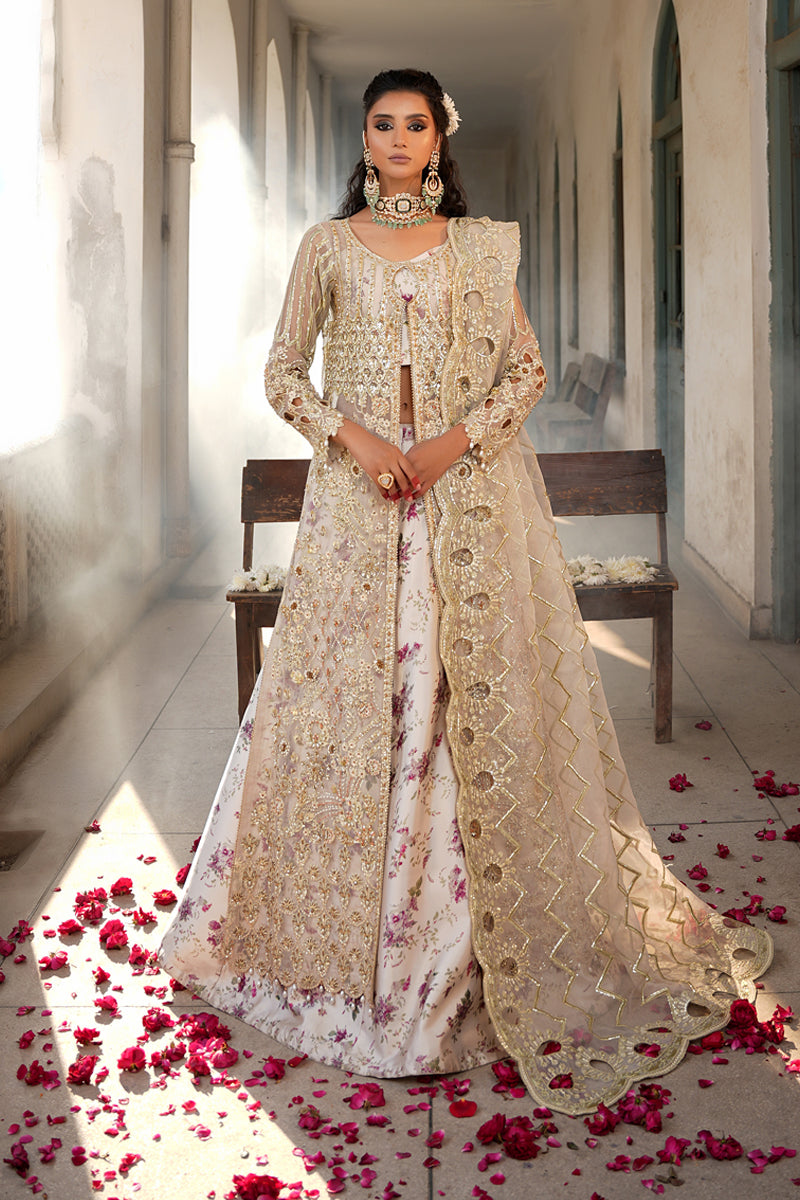 Maryams | Zeenat Luxury Formals | White Orchid - Z-01 by Maryams - Designer Dress - Type: Ladies Clothes - Available at Libayah - 100% Original