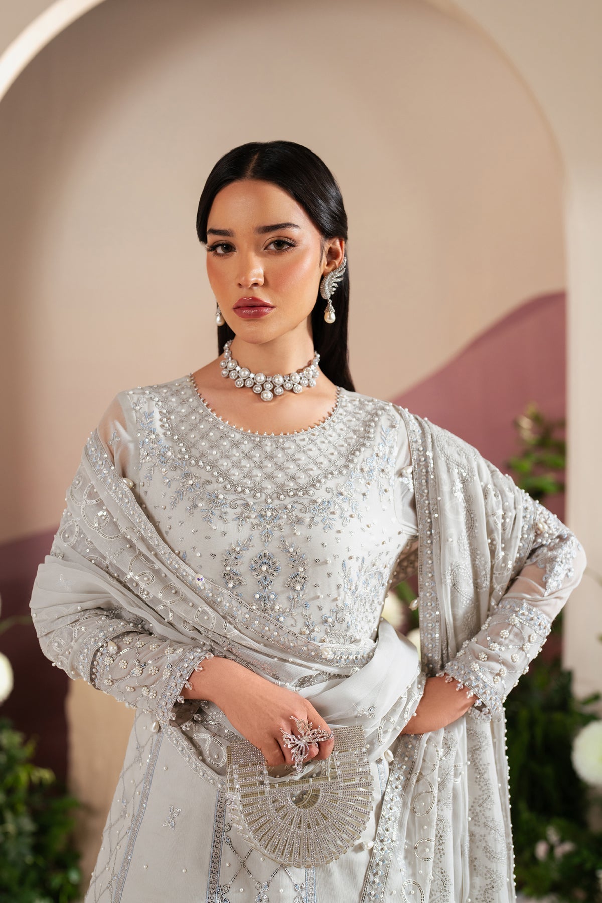 Alizeh | Handcrafted Eid Edit 25 | AF-HM-4032-Musk by Alizeh - Designer Dress - Type: Ladies Clothes - Available at Libayah - 100% Original