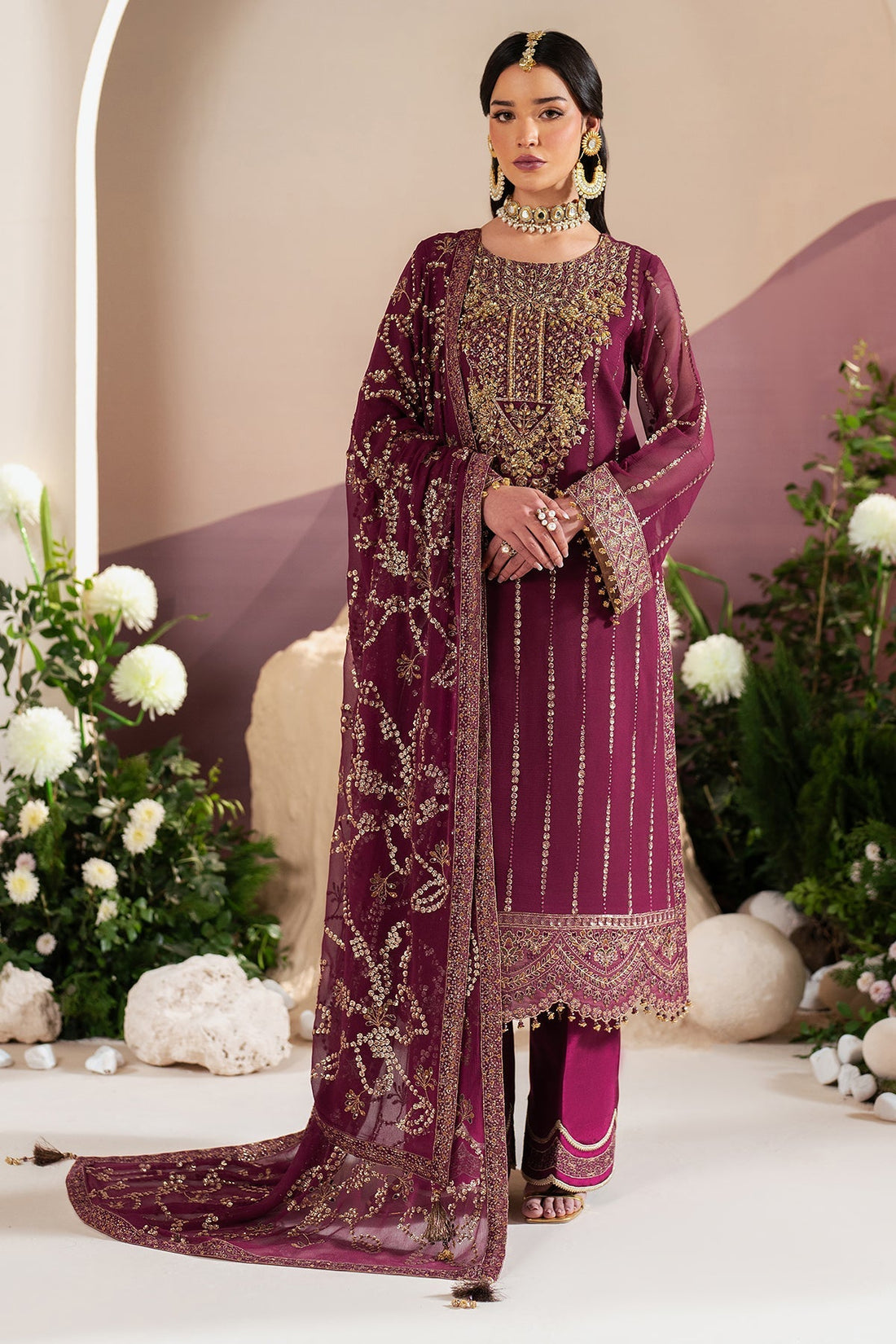 Alizeh | Handcrafted Eid Edit 25 | AF-HM-4034-Dusk by Alizeh - Designer Dress - Type: Ladies Clothes - Available at Libayah - 100% Original