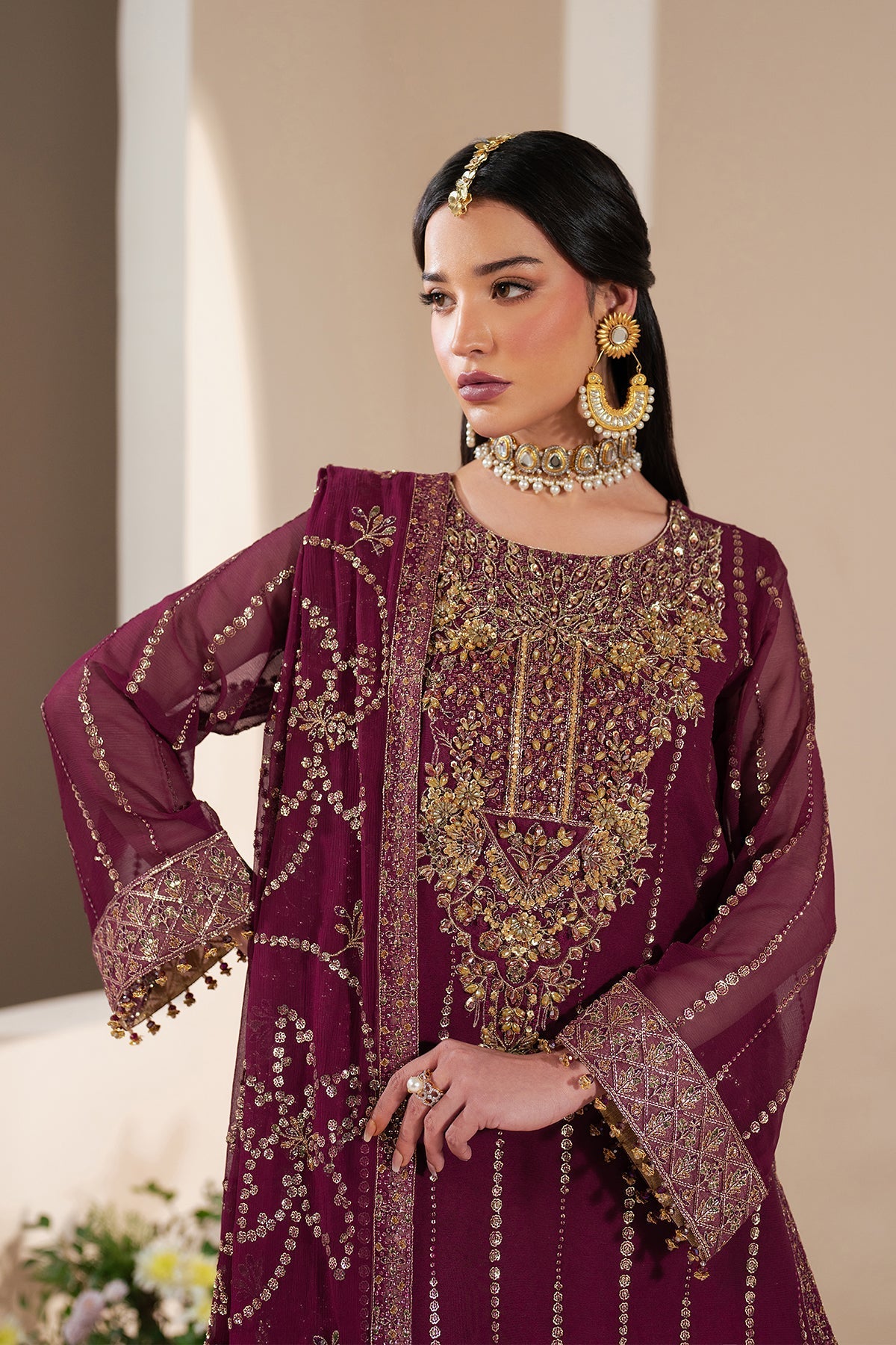 Alizeh | Handcrafted Eid Edit 25 | AF-HM-4034-Dusk by Alizeh - Designer Dress - Type: Ladies Clothes - Available at Libayah - 100% Original