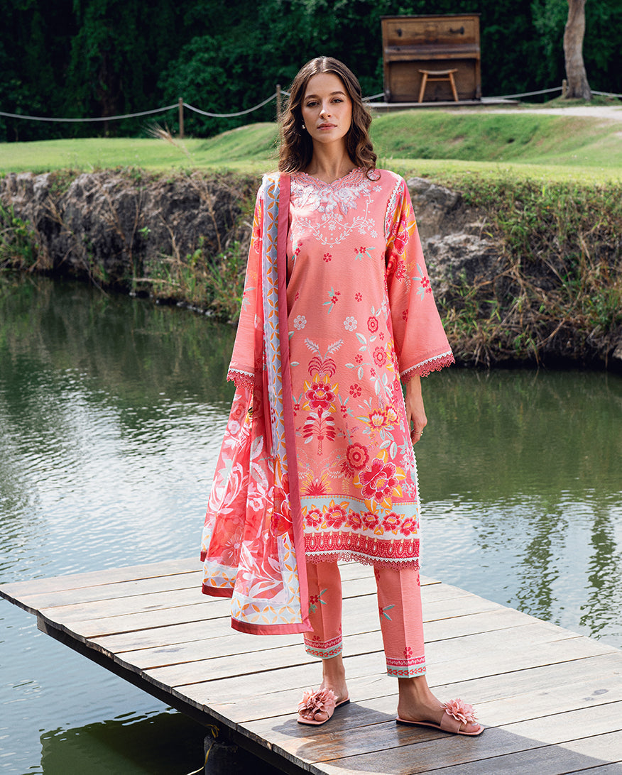 Roheenaz | Garden Veal Printed Lawn 25 | Berry Glint by Roheenaz - Designer Dress - Type: Ladies Clothes - Available at Libayah - 100% Original