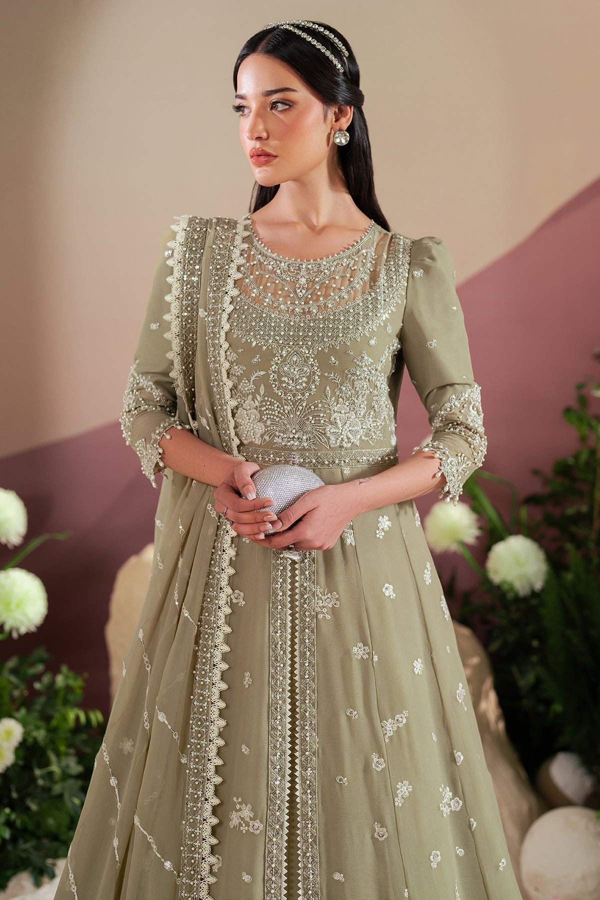 Alizeh | Handcrafted Eid Edit 25 | AF-HM-4040-Tunic by Alizeh - Designer Dress - Type: Ladies Clothes - Available at Libayah - 100% Original