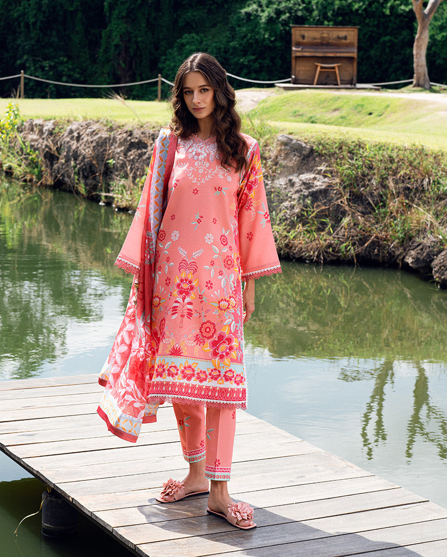 Roheenaz | Garden Veal Printed Lawn 25 | Berry Glint by Roheenaz - Designer Dress - Type: Ladies Clothes - Available at Libayah - 100% Original