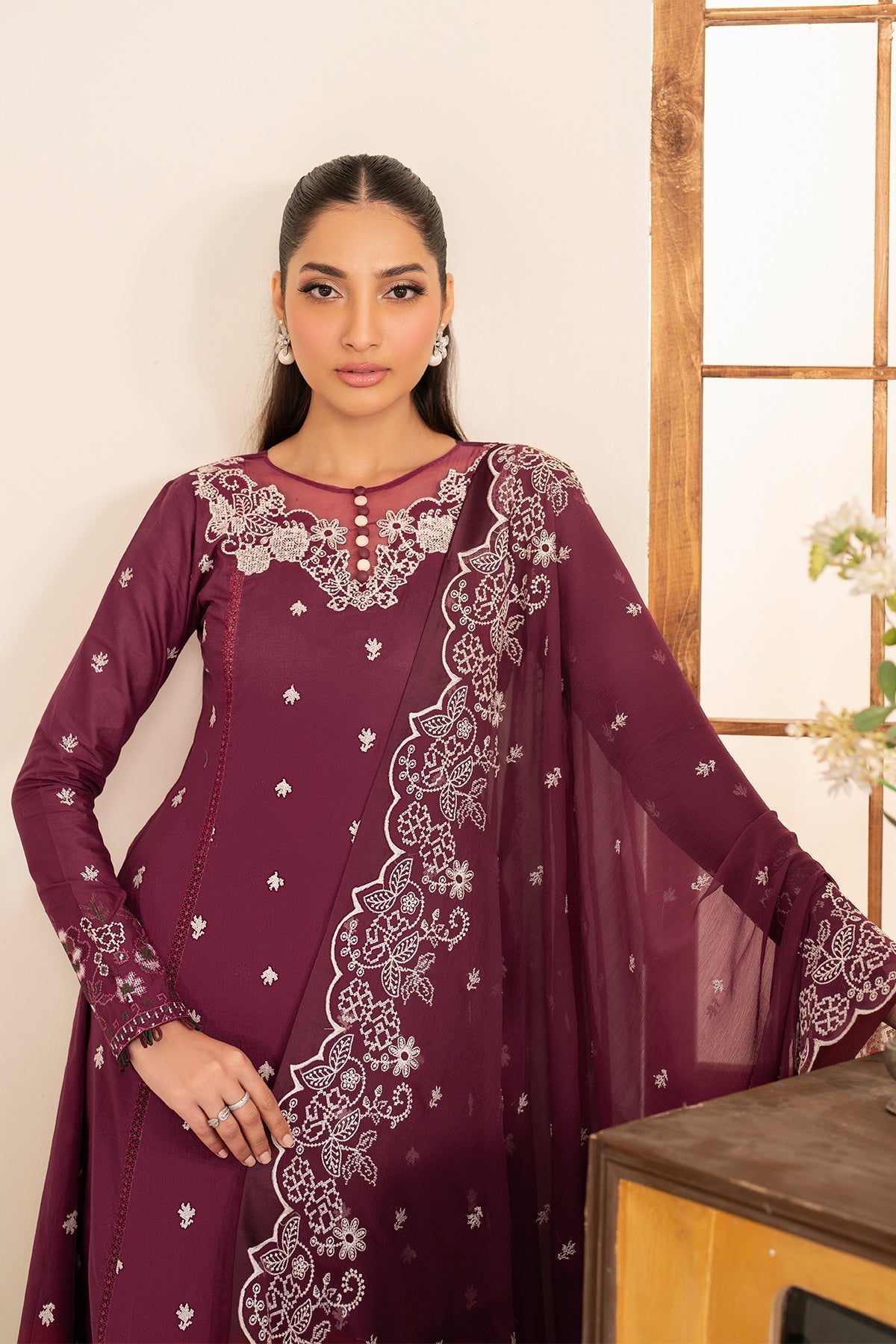 Zarif | Lamhay Luxury Eid Lawn 25 | 08 TEHMEEN by Zarif - Designer Dress - Type: Ladies Clothes - Available at Libayah - 100% Original