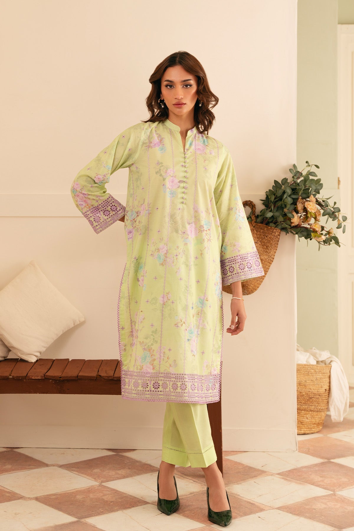 Sahar | Festive Edit | Lavender Meadow by Sahar - Designer Dress - Type: Ladies Clothes - Available at Libayah - 100% Original