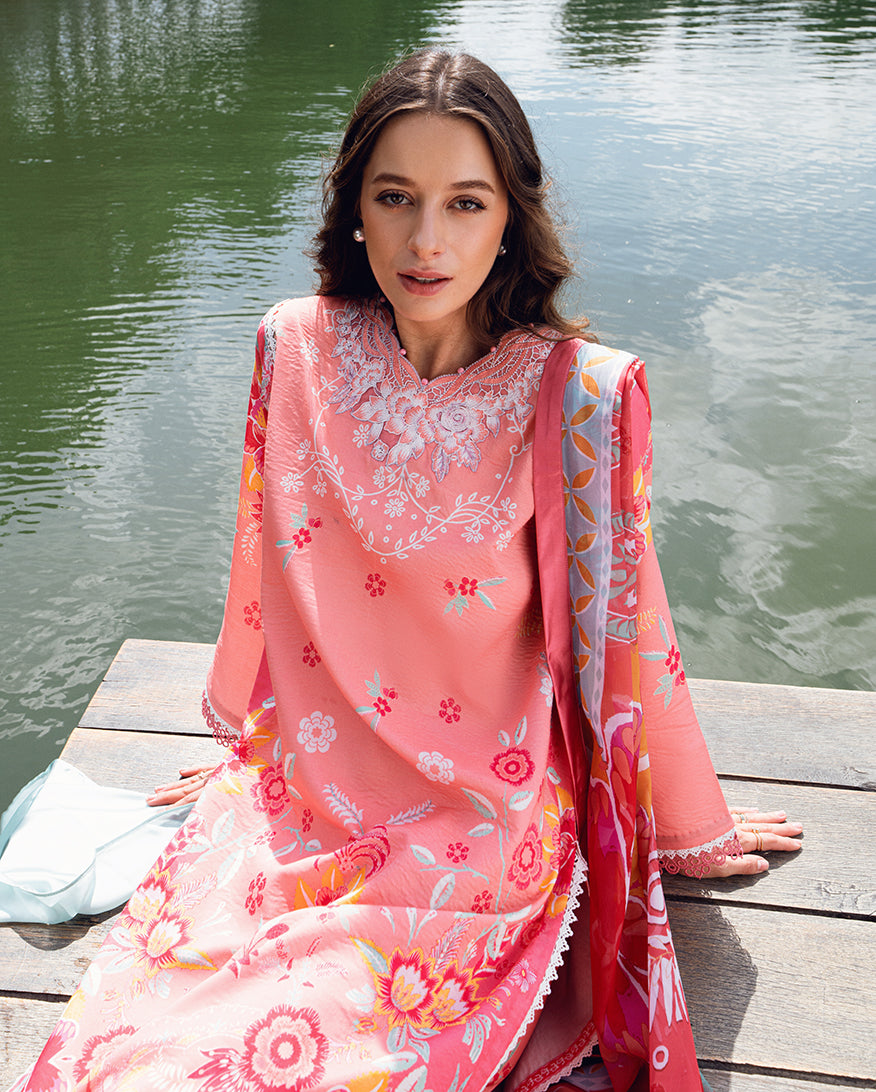 Roheenaz | Garden Veal Printed Lawn 25 | Berry Glint by Roheenaz - Designer Dress - Type: Ladies Clothes - Available at Libayah - 100% Original