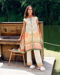 Roheenaz | Garden Veal Printed Lawn 25 | Gold Riddle by Roheenaz - Designer Dress - Type: Ladies Clothes - Available at Libayah - 100% Original