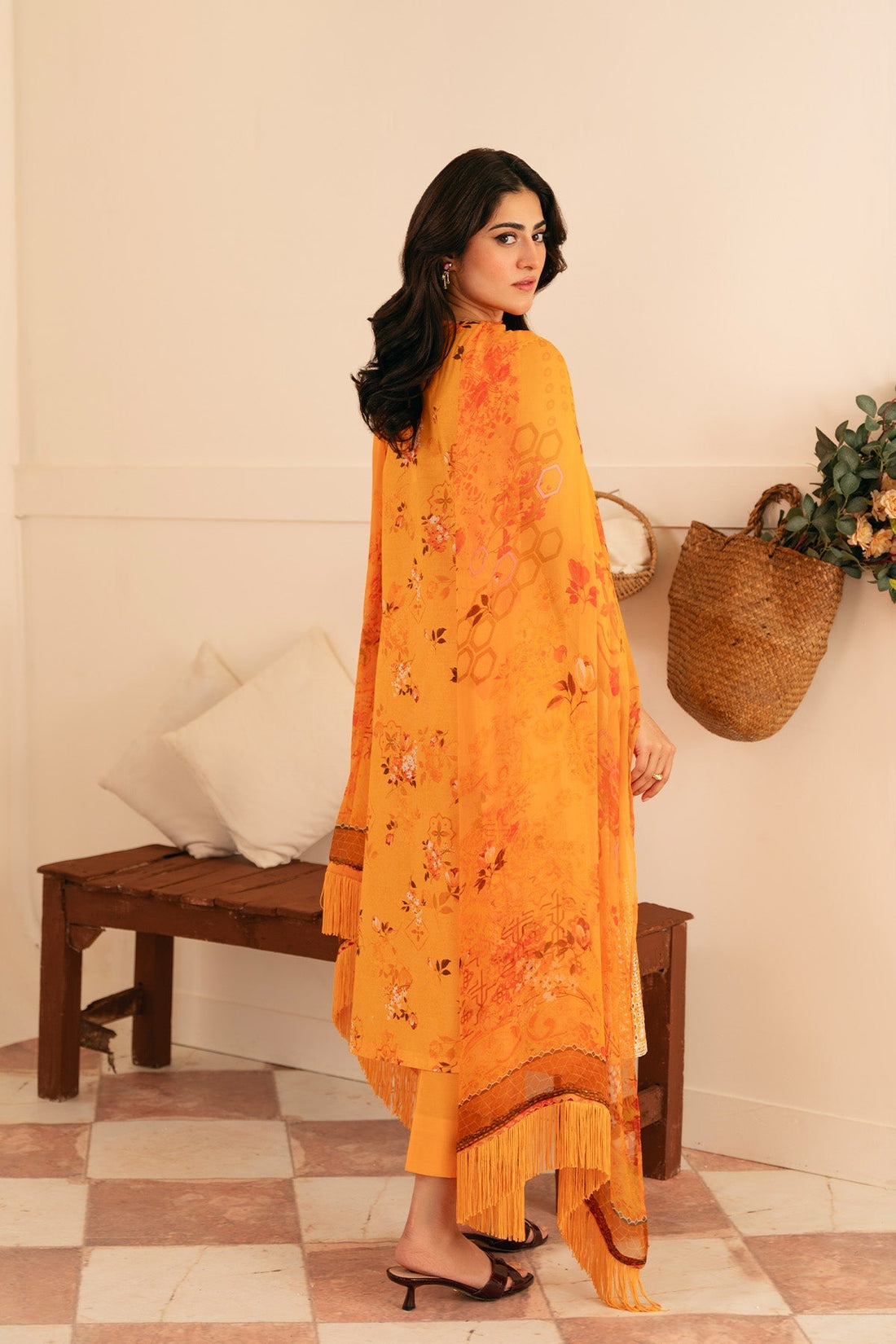 Sahar | Festive Edit | Marmalade Meadow by Sahar - Designer Dress - Type: Ladies Clothes - Available at Libayah - 100% Original