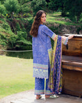 Roheenaz | Garden Veal Printed Lawn 25 | Inky Bloom by Roheenaz - Designer Dress - Type: Ladies Clothes - Available at Libayah - 100% Original