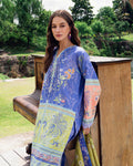 Roheenaz | Garden Veal Printed Lawn 25 | Inky Bloom by Roheenaz - Designer Dress - Type: Ladies Clothes - Available at Libayah - 100% Original