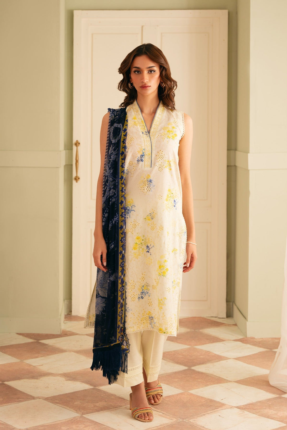 Sahar | Festive Edit | Mediterranean Muse by Sahar - Designer Dress - Type: Ladies Clothes - Available at Libayah - 100% Original