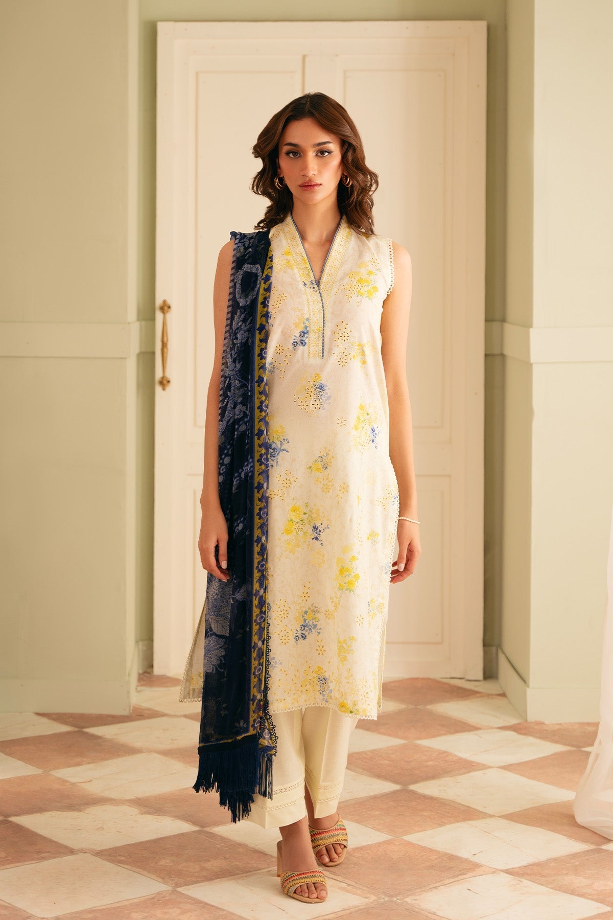 Sahar | Festive Edit | Mediterranean Muse by Sahar - Designer Dress - Type: Ladies Clothes - Available at Libayah - 100% Original