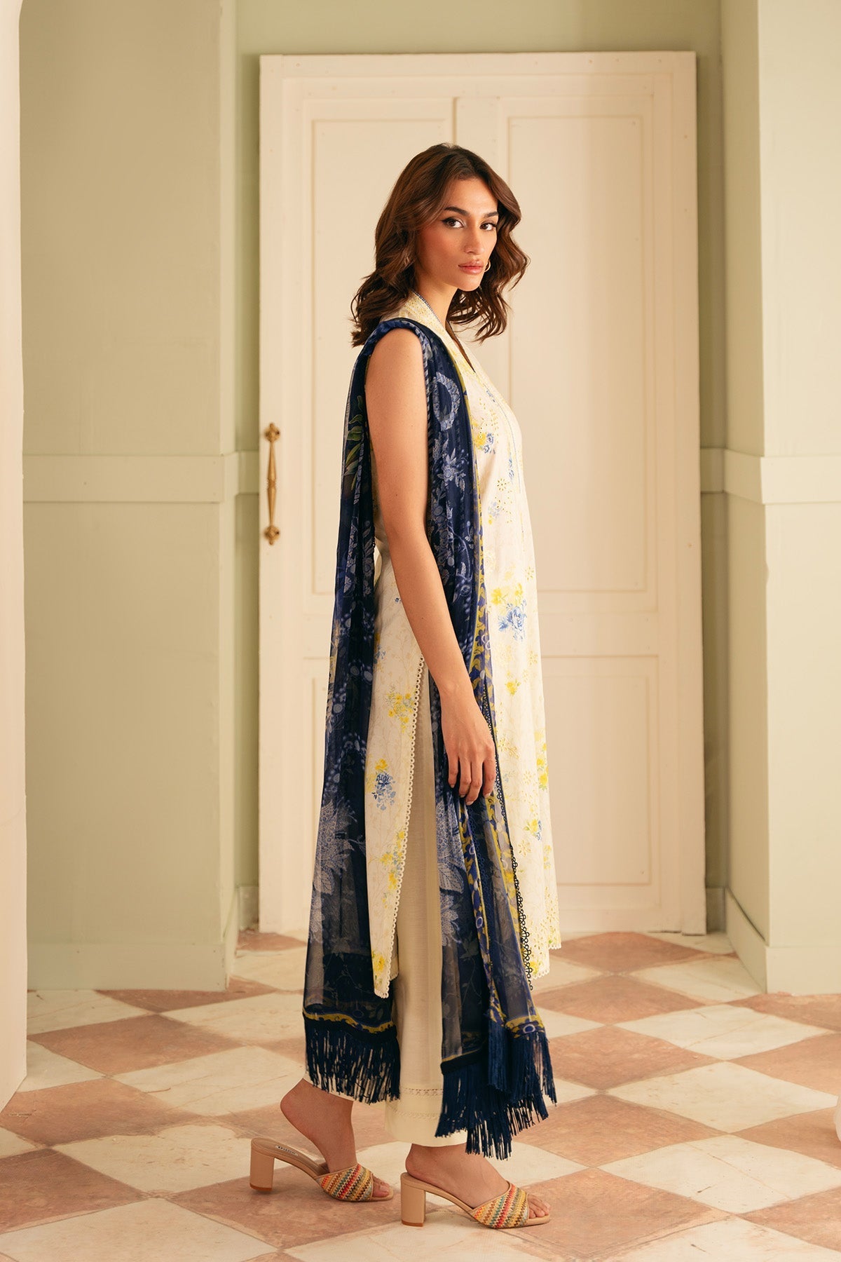 Sahar | Festive Edit | Mediterranean Muse by Sahar - Designer Dress - Type: Ladies Clothes - Available at Libayah - 100% Original